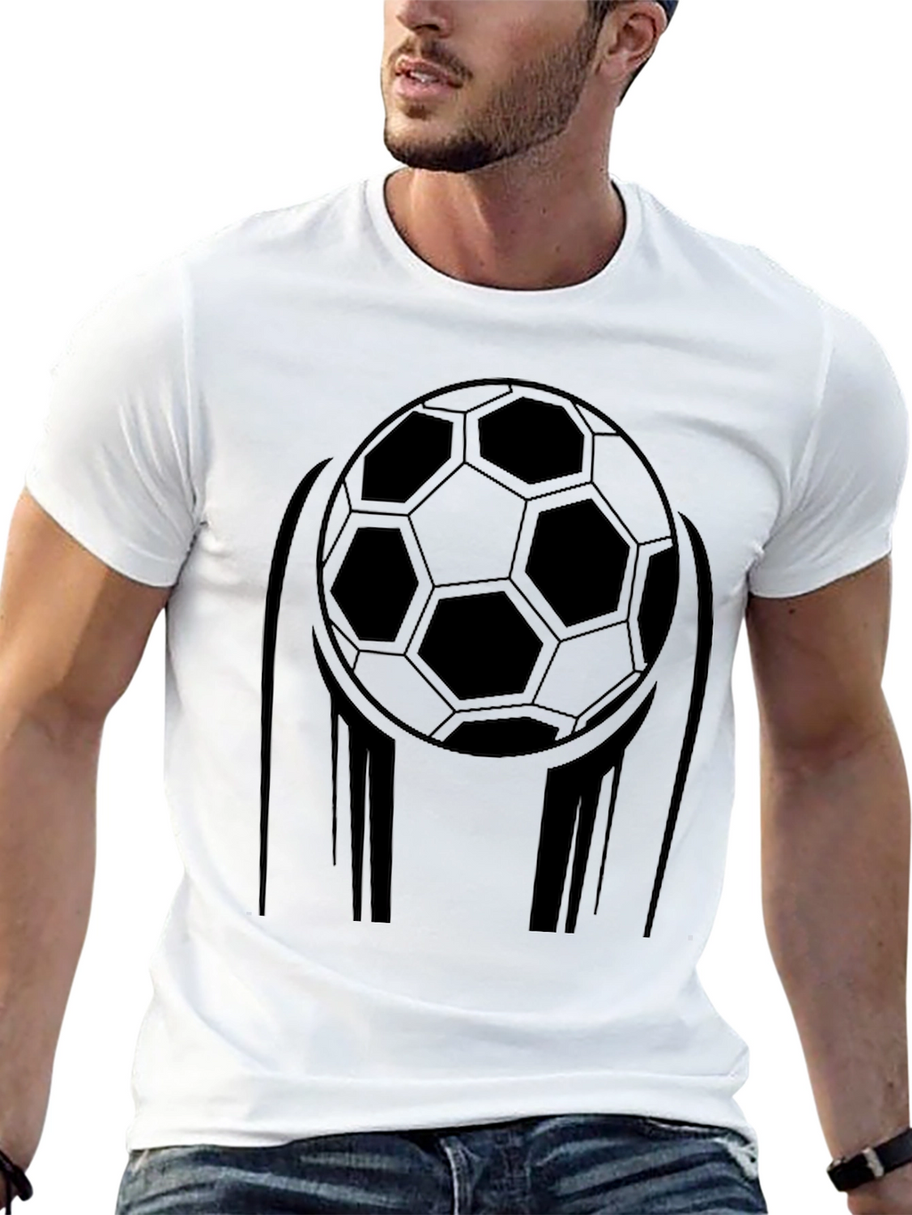 Soccer Ball Graphic T-Shirt