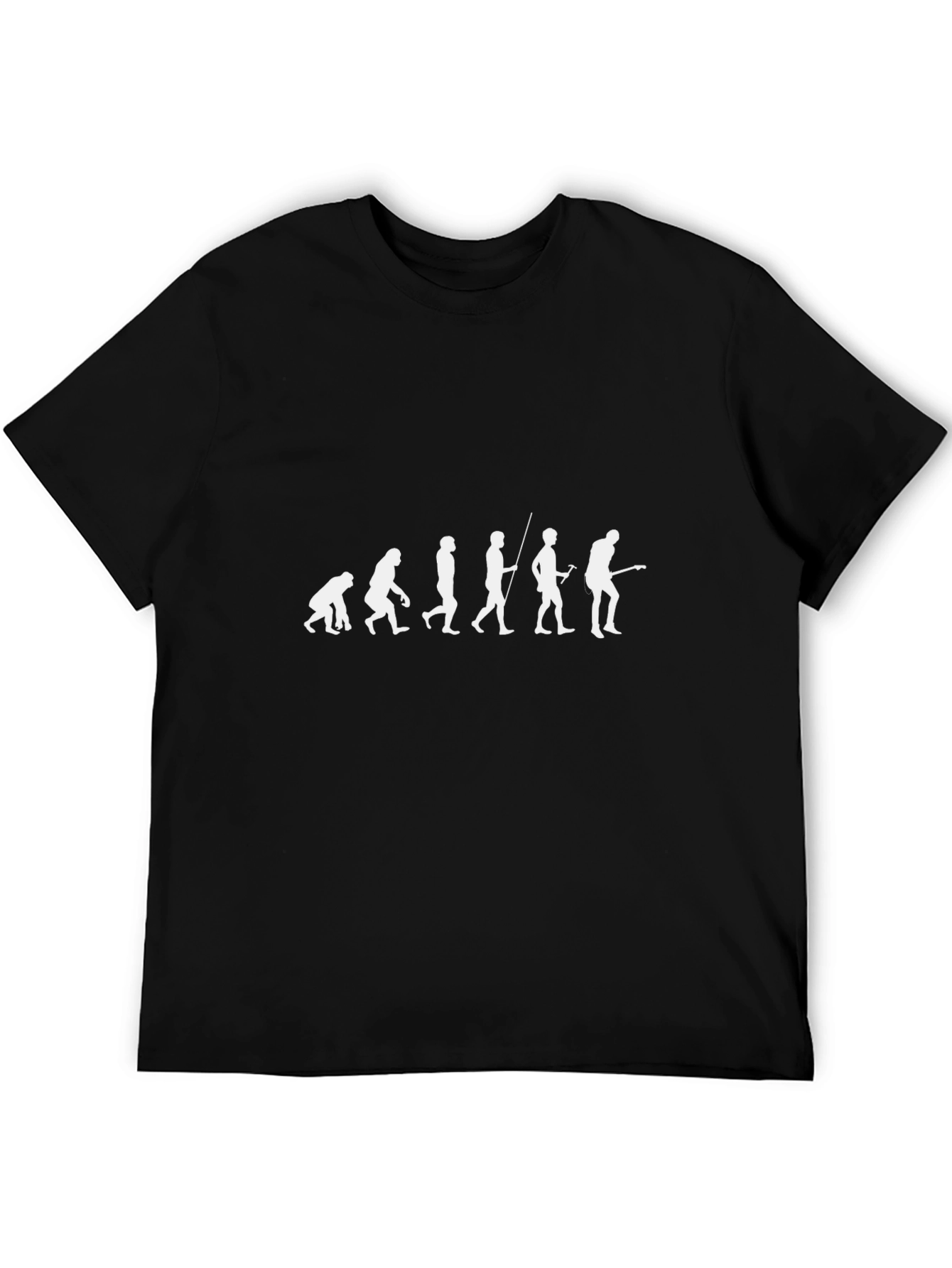 Evolution of Guitarist Black T-Shirt