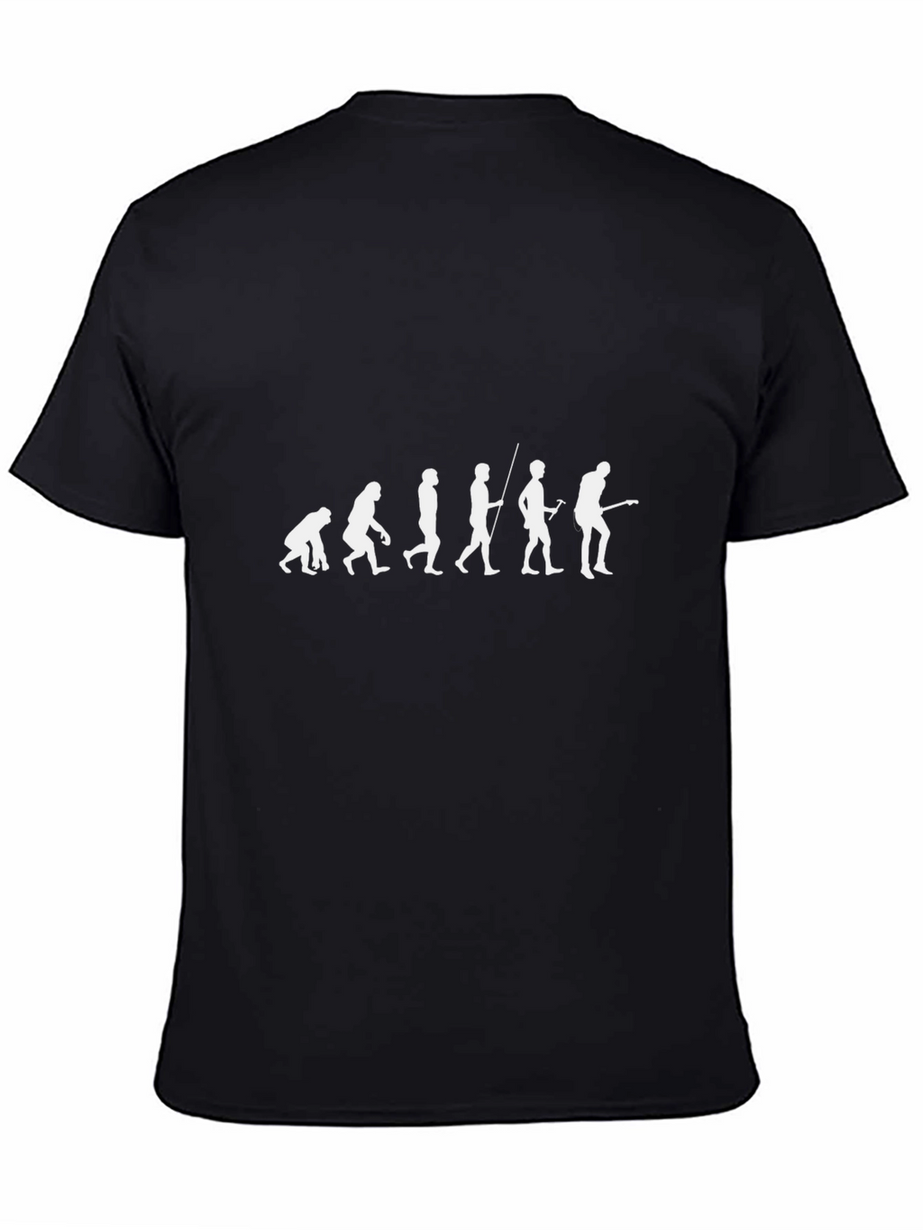 Evolution of Guitarist Black T-Shirt