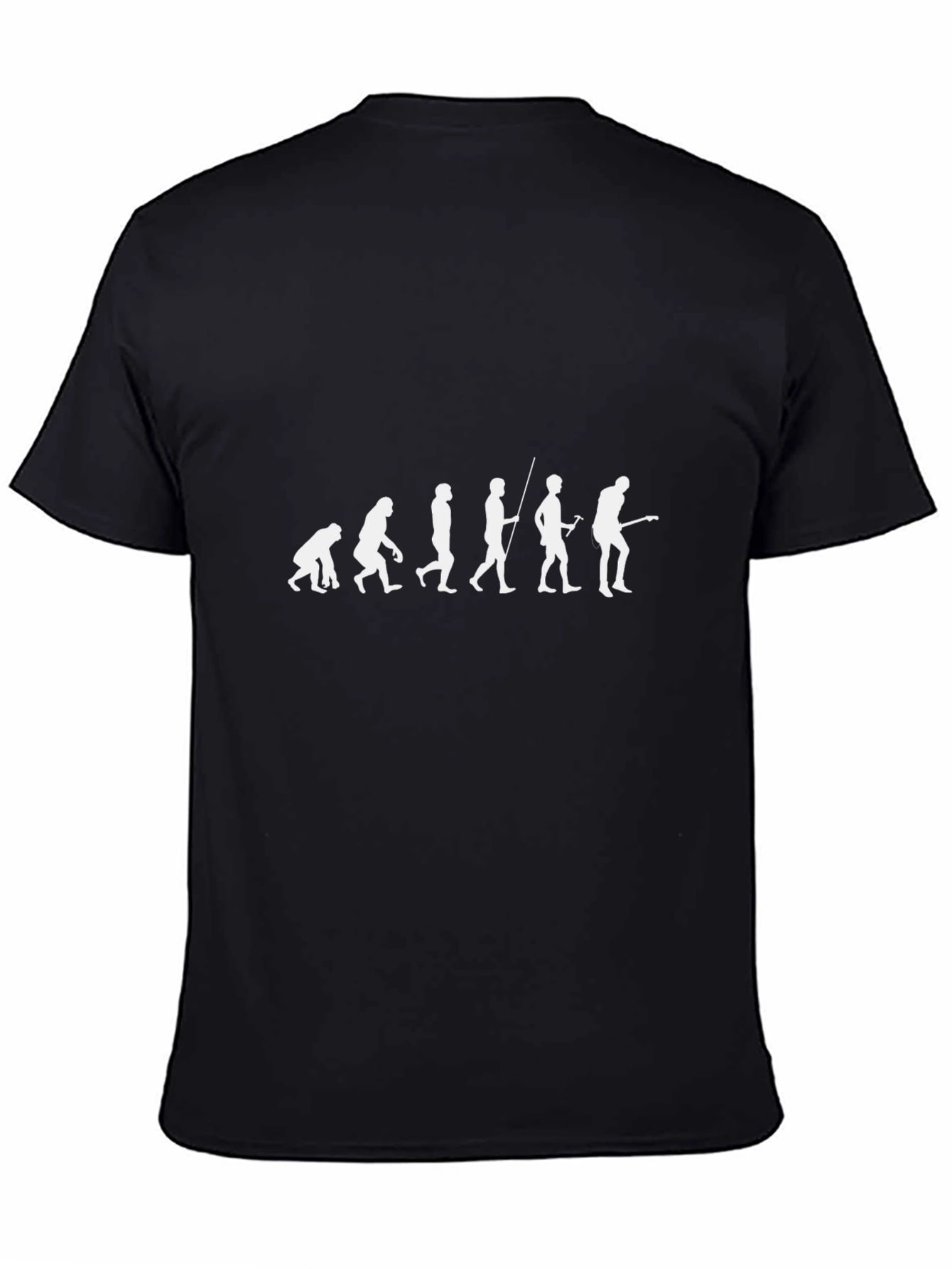 Evolution of Guitarist Black T-Shirt