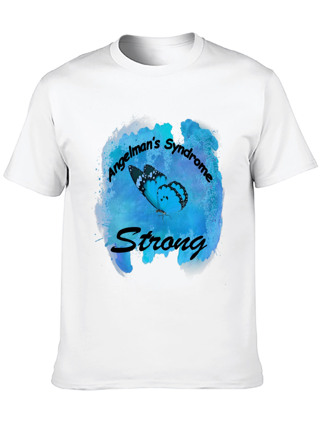 Angelmans Syndrome Strong Butterfly T-Shirt