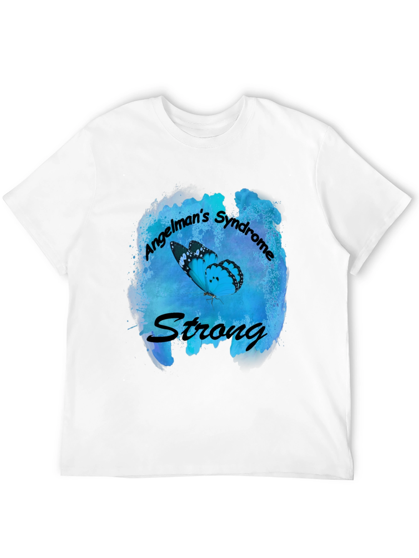 Angelmans Syndrome Strong Butterfly T-Shirt