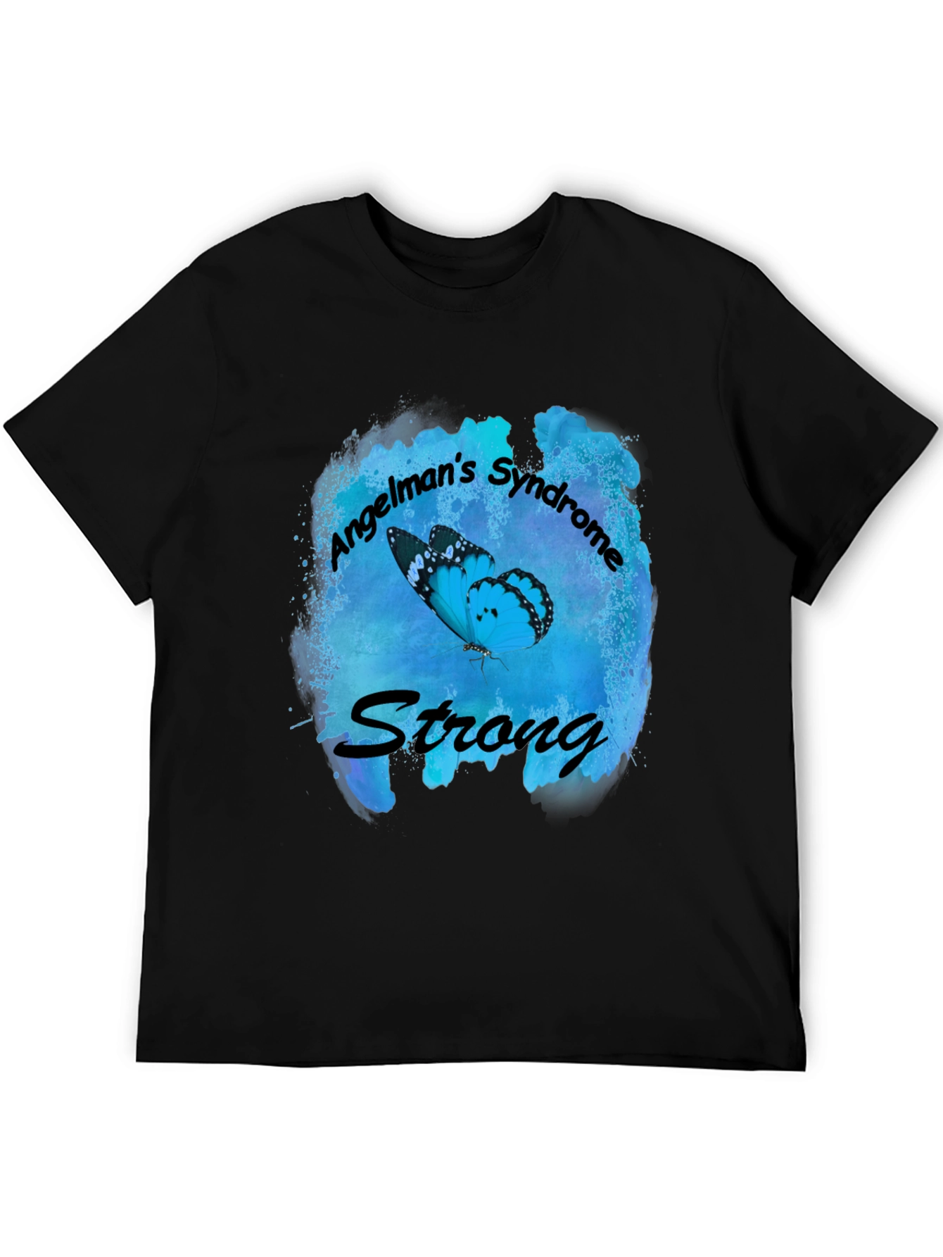 Angelmans Syndrome Strong Butterfly T-Shirt