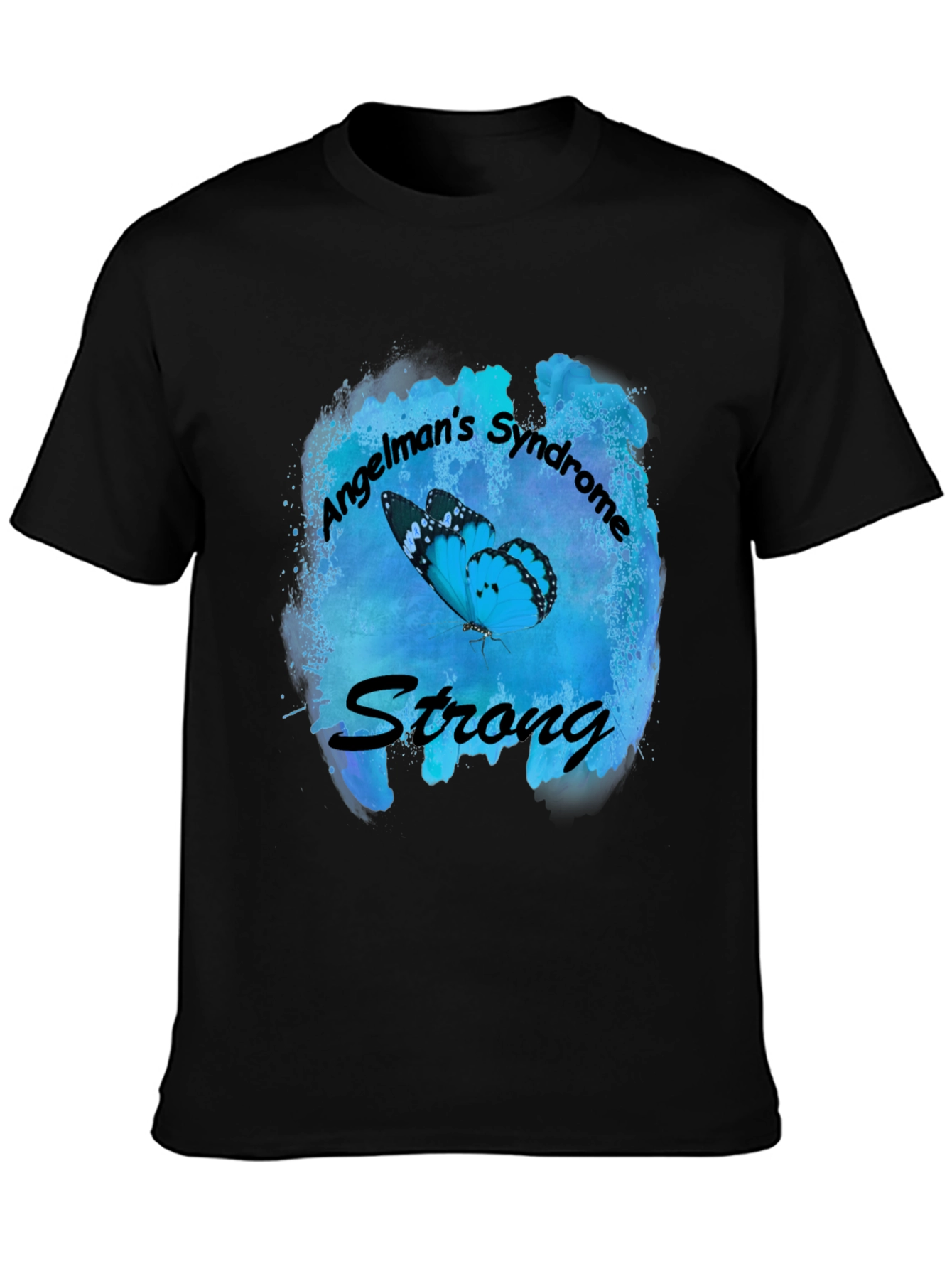 Angelmans Syndrome Strong Butterfly T-Shirt