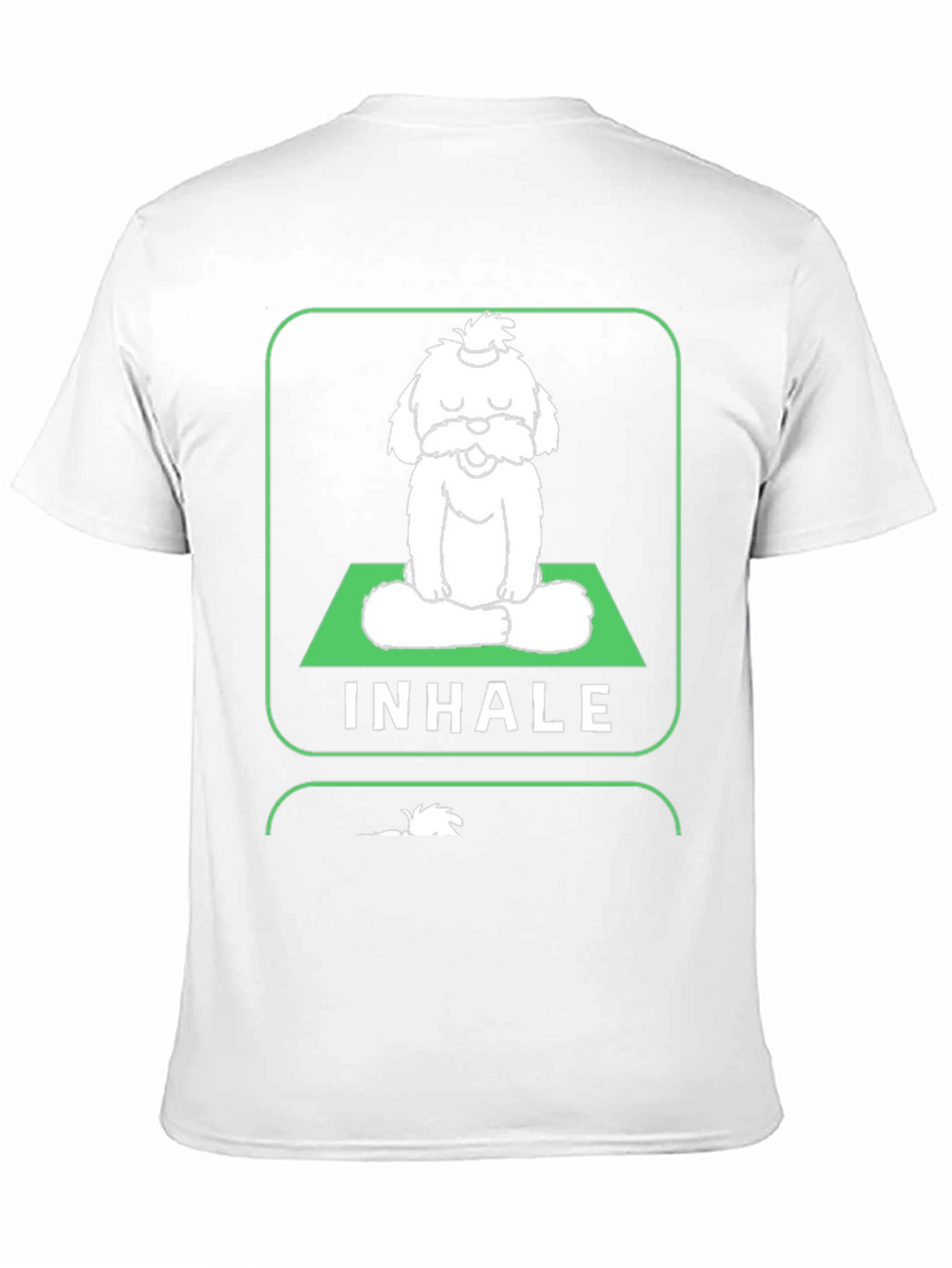 Meditating Dog Graphic Tee - Inhale Exhale Relax