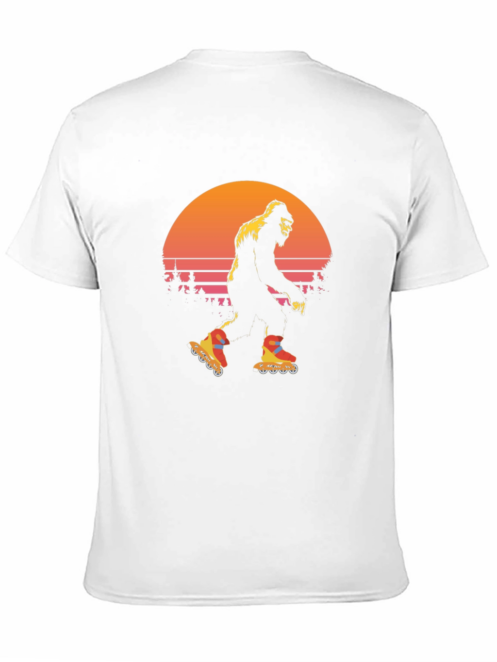Retro Bigfoot Roller Skating T-Shirt