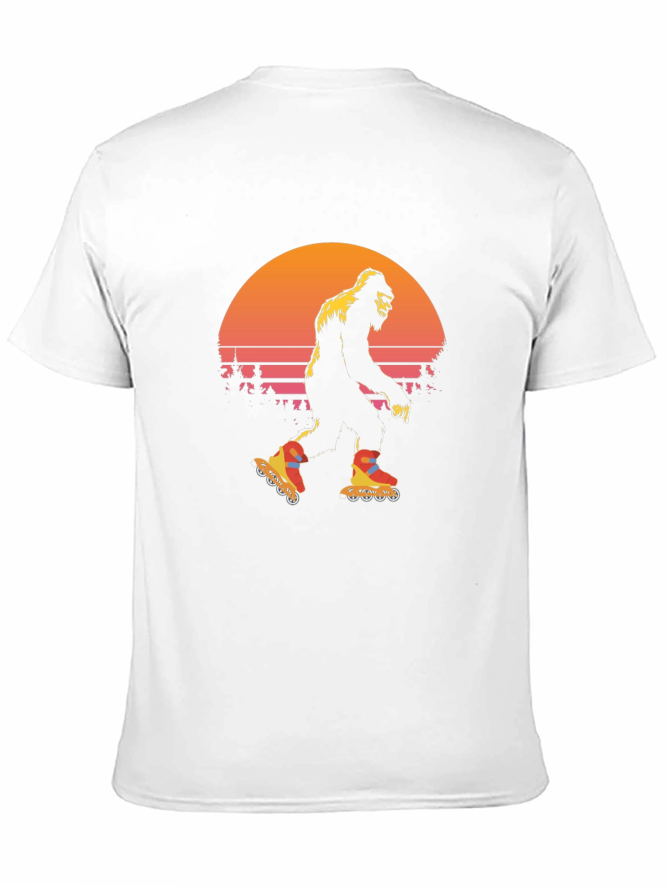 Retro Bigfoot Roller Skating T-Shirt
