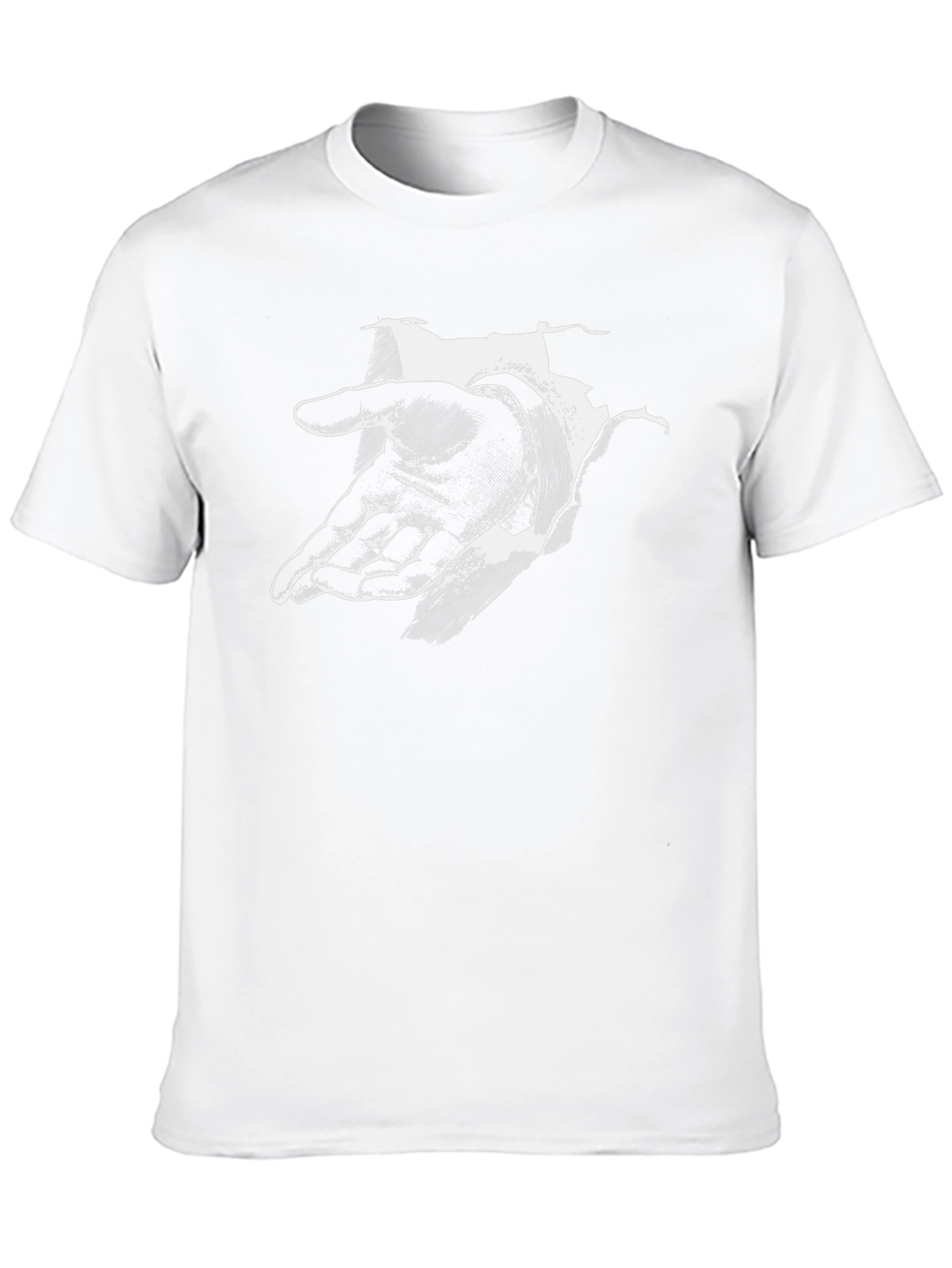 Reach Out Graphic Tee - Black Cotton Comfort
