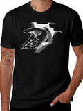 Reach Out Graphic Tee - Black Cotton Comfort