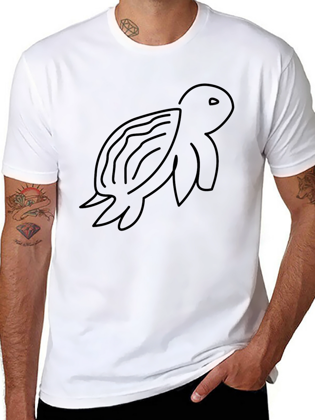 Black Turtle Graphic Tee