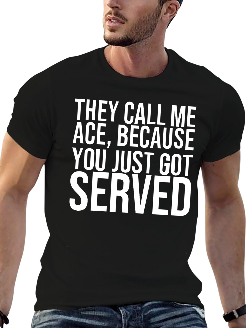 Ace Served Funny Graphic Tee