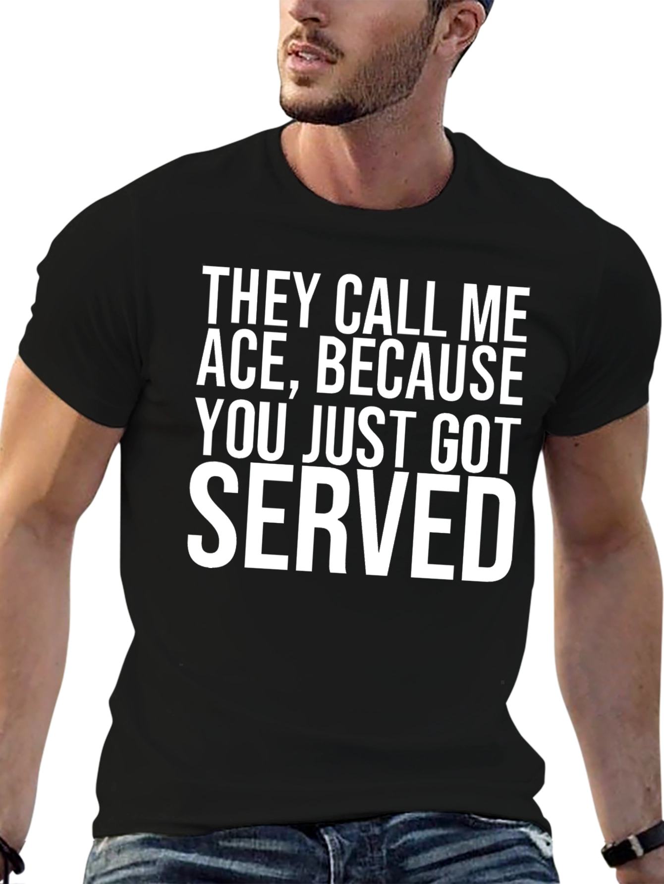 Ace Served Funny Graphic Tee
