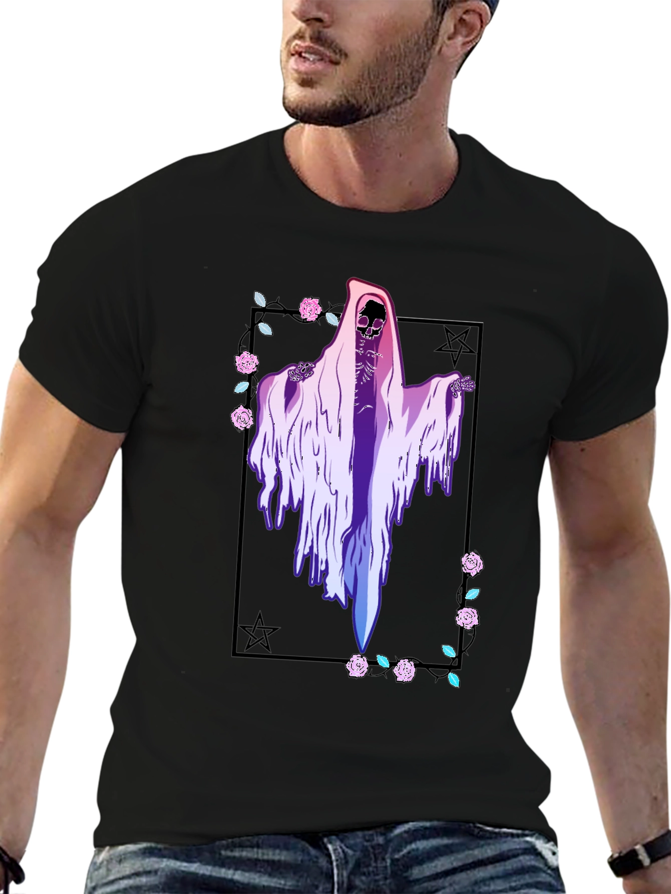 Grim Reaper T-Shirt - Vaporwave Aesthetic