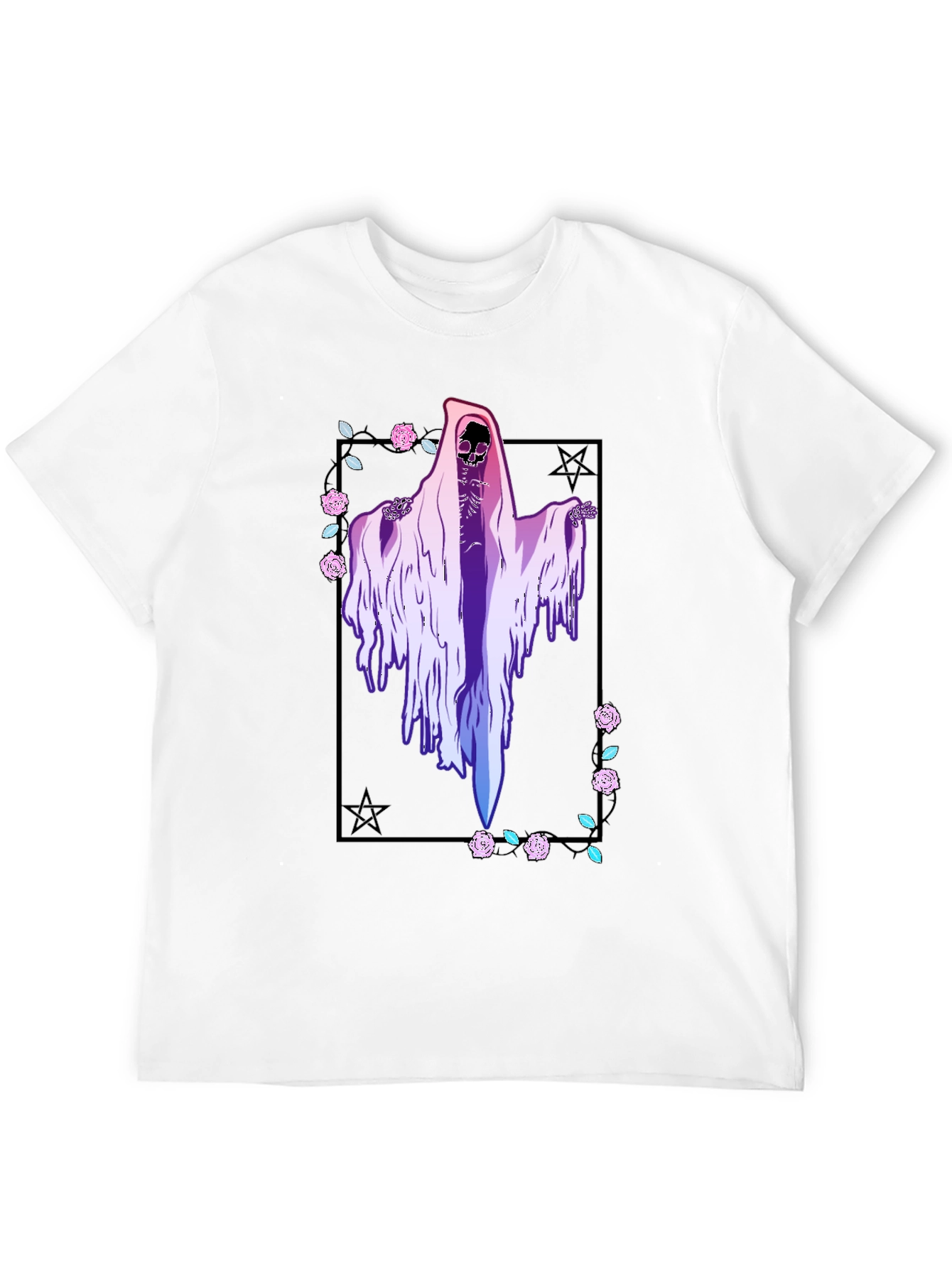 Grim Reaper T-Shirt - Vaporwave Aesthetic