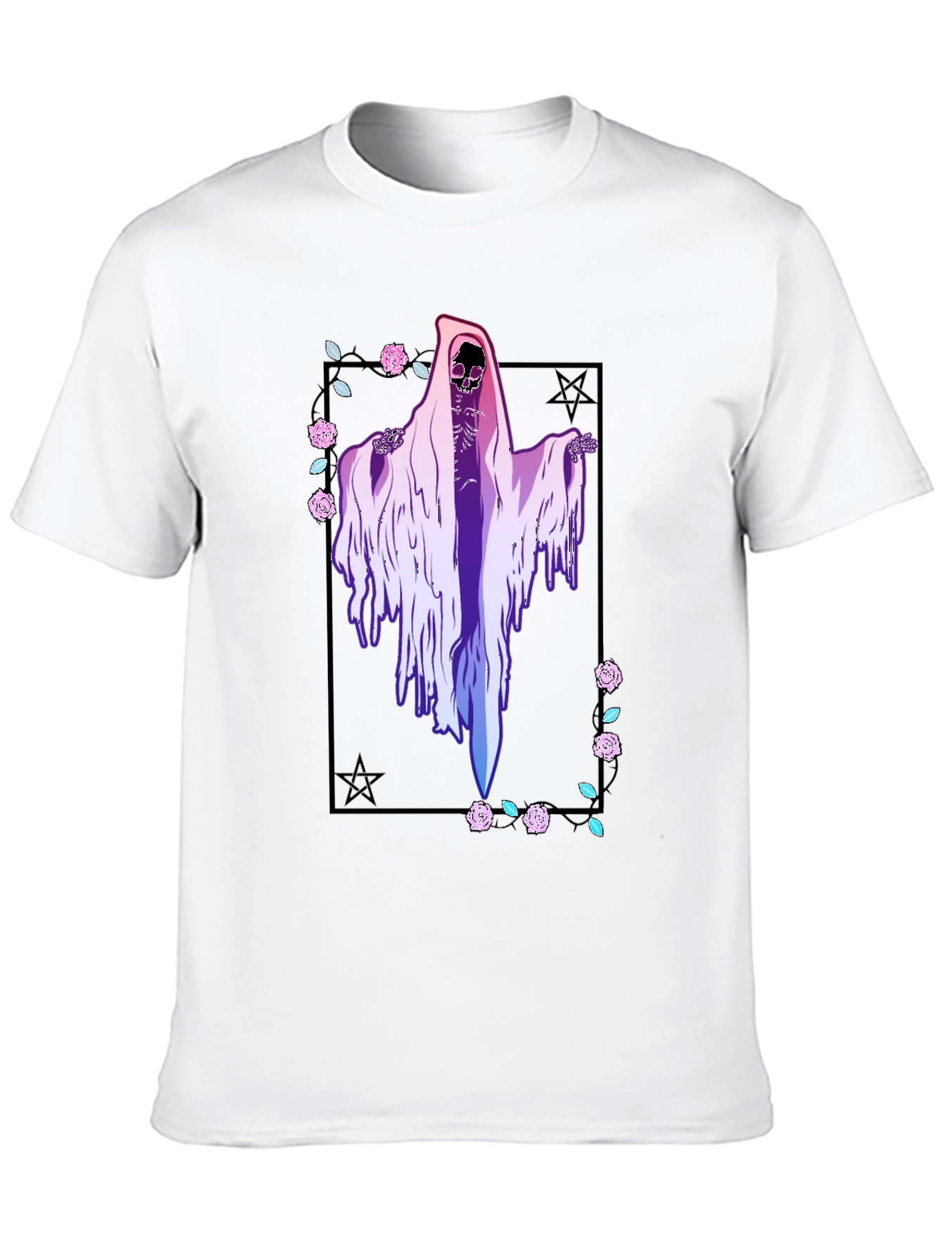 Grim Reaper T-Shirt - Vaporwave Aesthetic