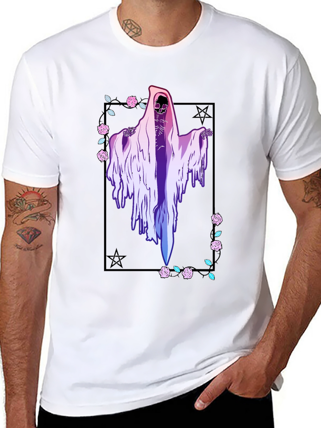 Grim Reaper T-Shirt - Vaporwave Aesthetic