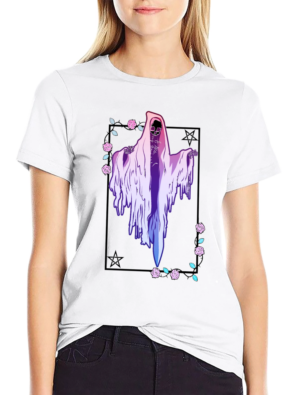 Grim Reaper T-Shirt - Vaporwave Aesthetic