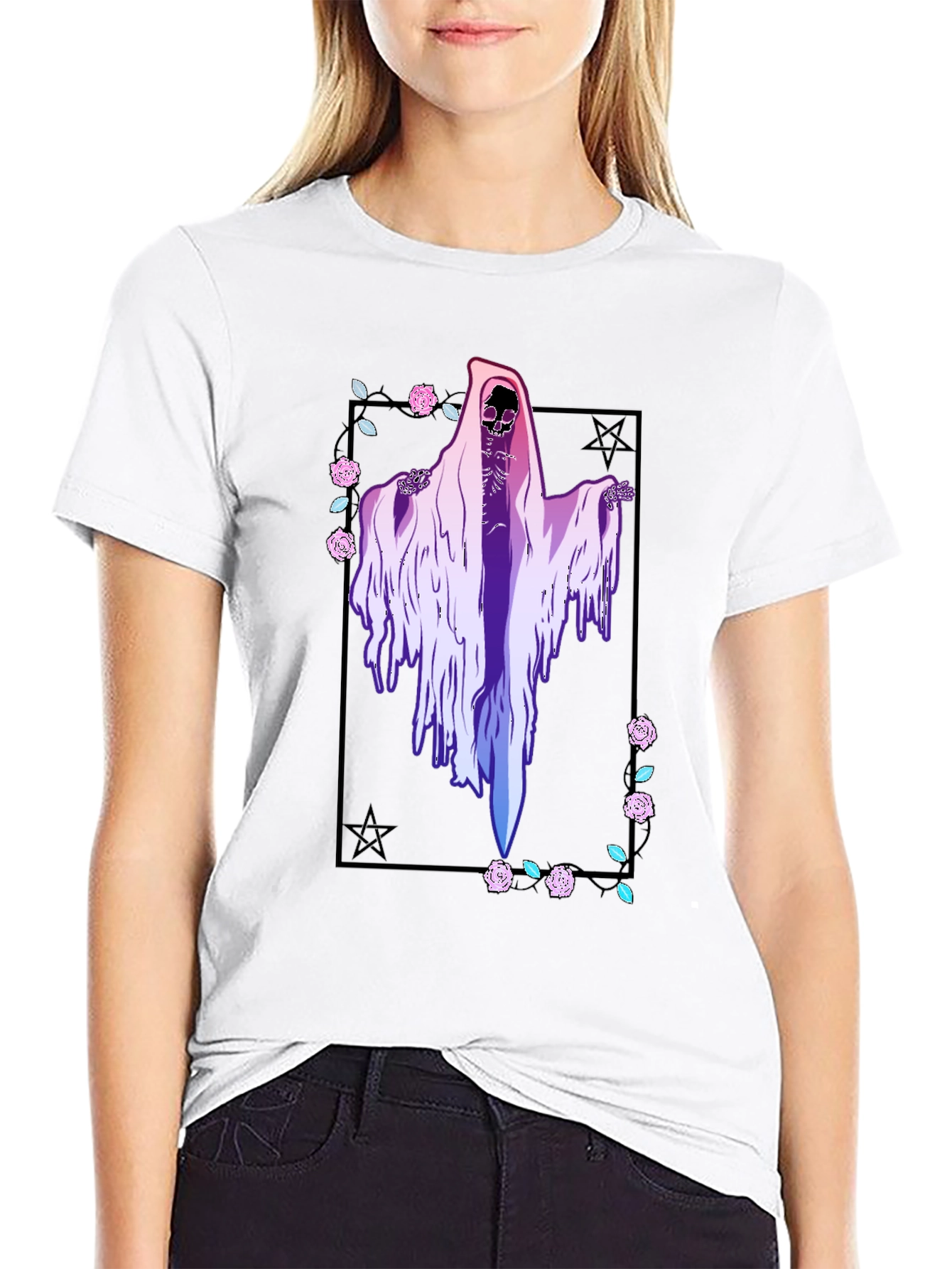 Grim Reaper T-Shirt - Vaporwave Aesthetic