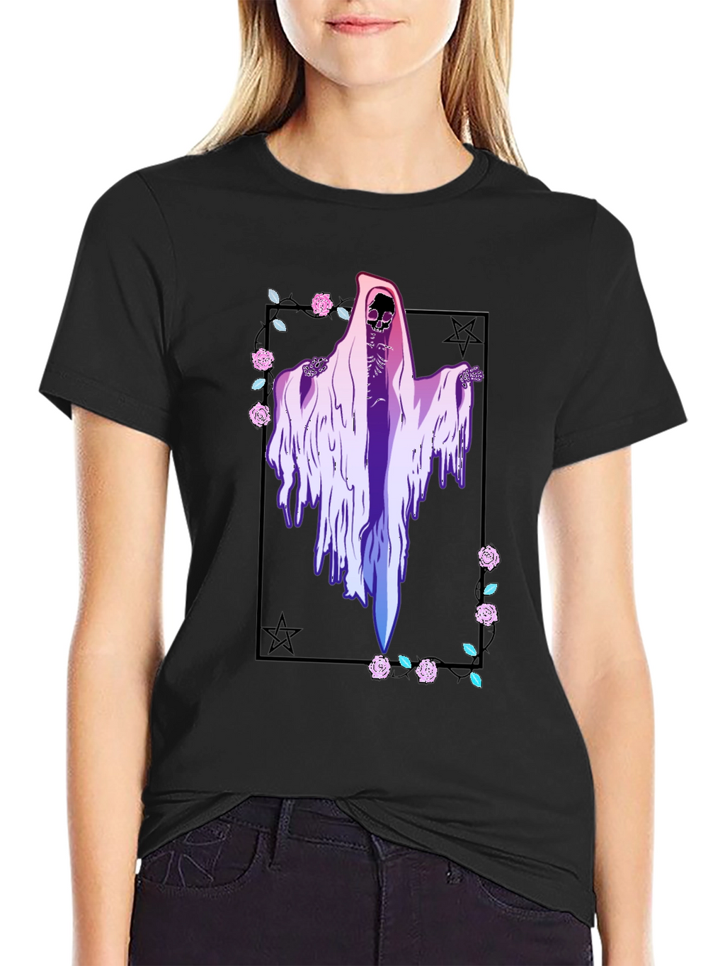 Grim Reaper T-Shirt - Vaporwave Aesthetic