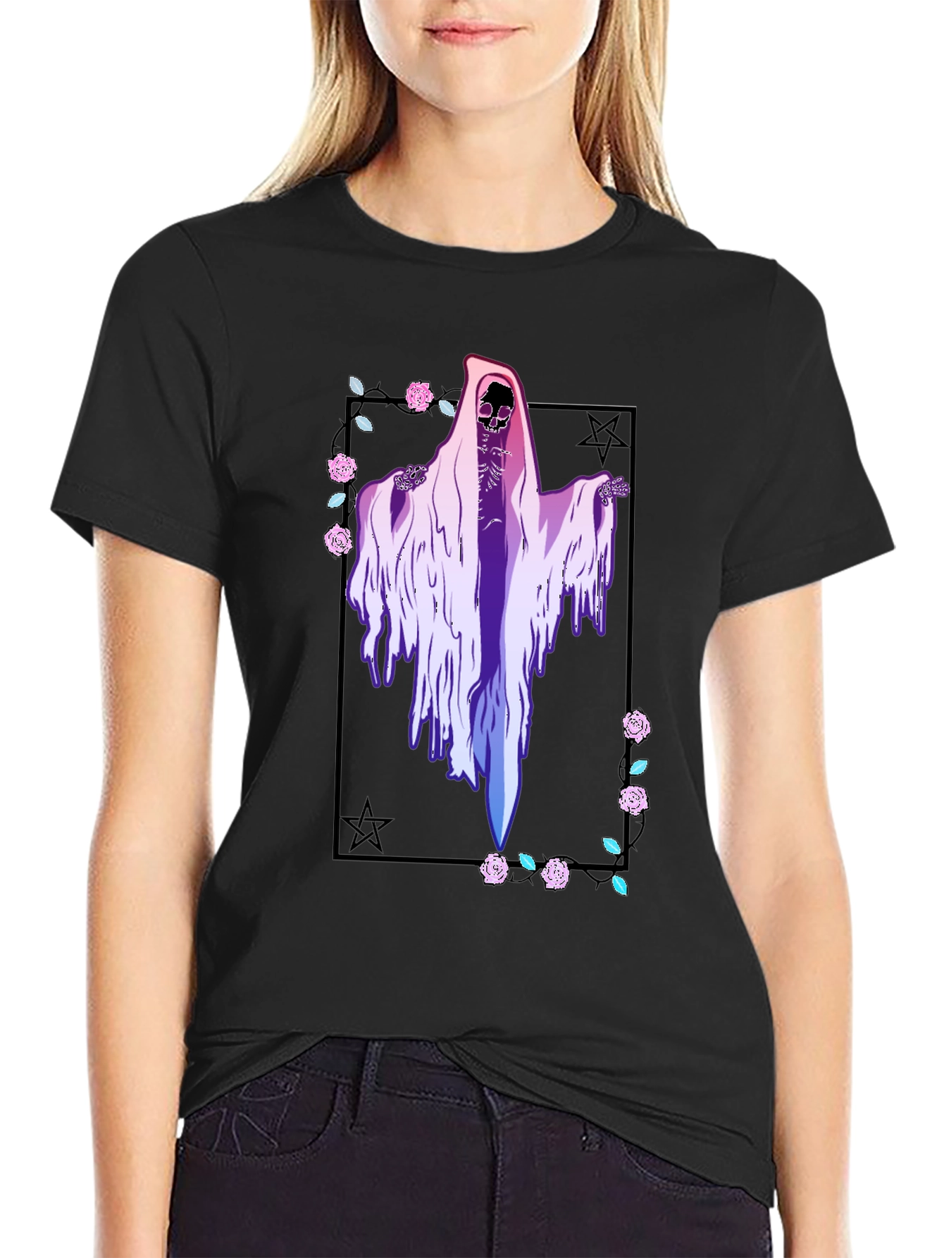 Grim Reaper T-Shirt - Vaporwave Aesthetic
