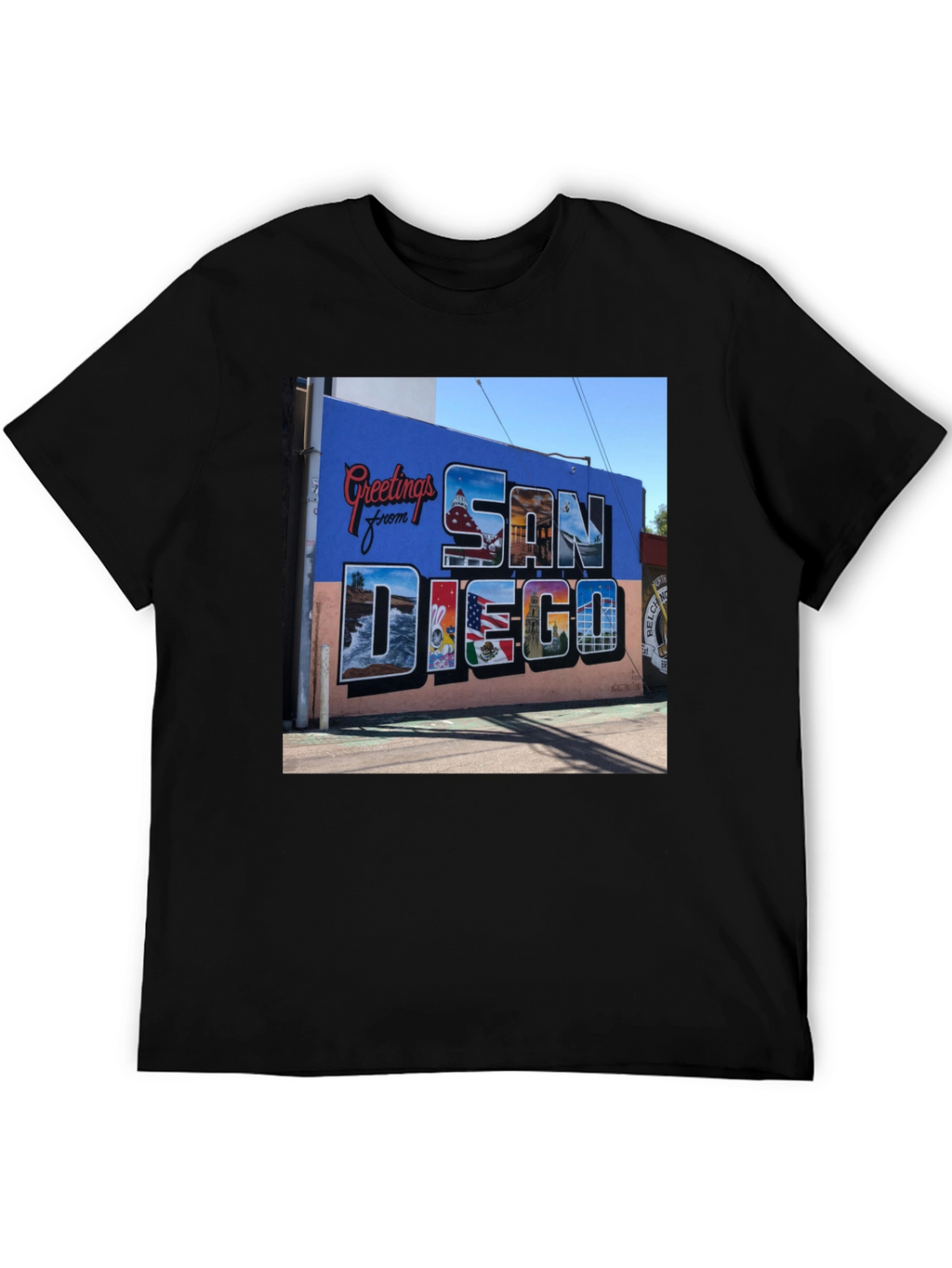 San Diego Greetings Graphic Tee - Black