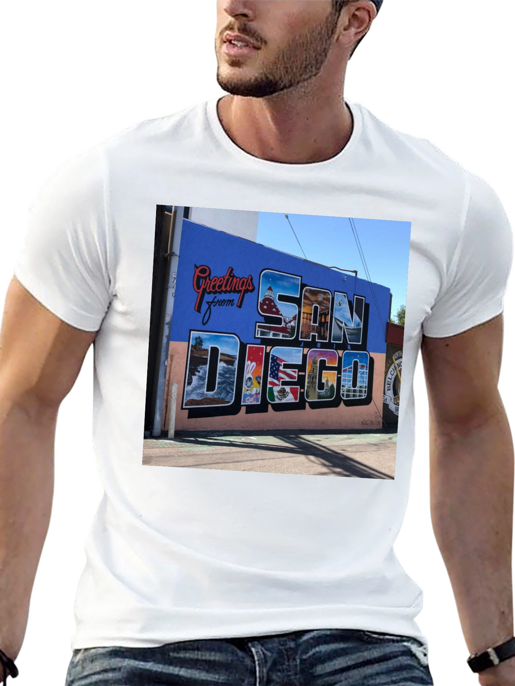 San Diego Greetings Graphic Tee - Black