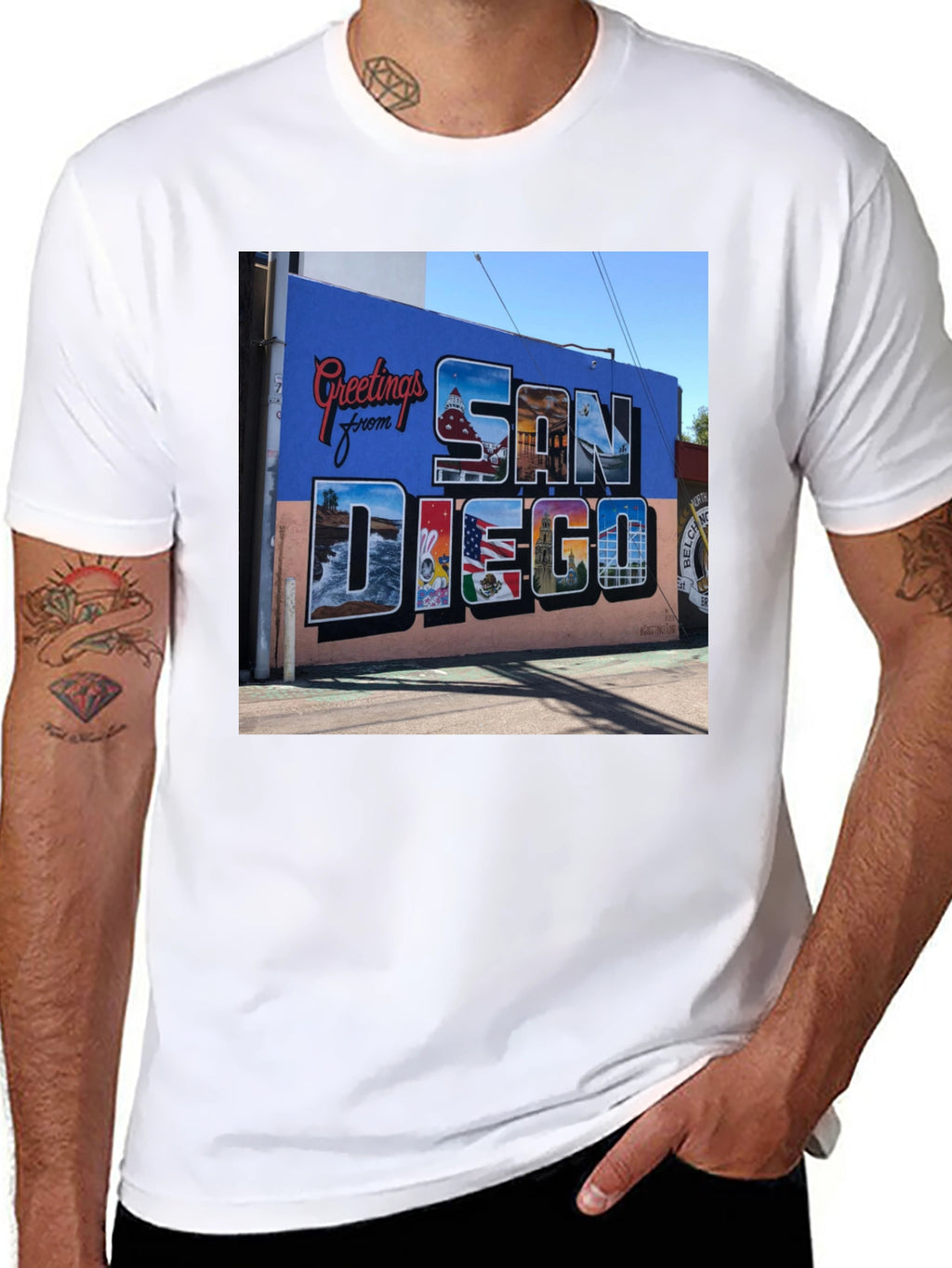 San Diego Greetings Graphic Tee - Black