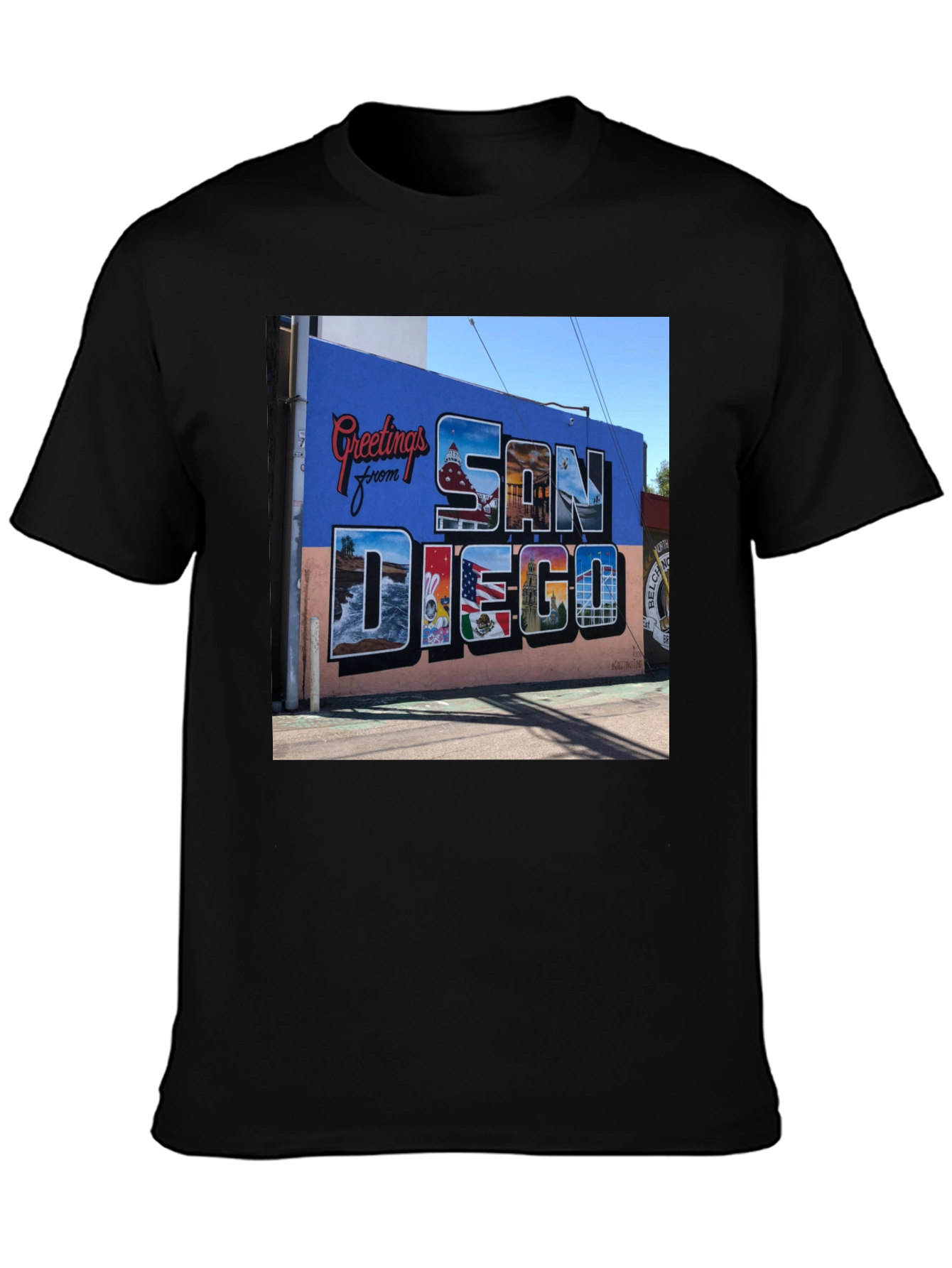 San Diego Greetings Graphic Tee - Black