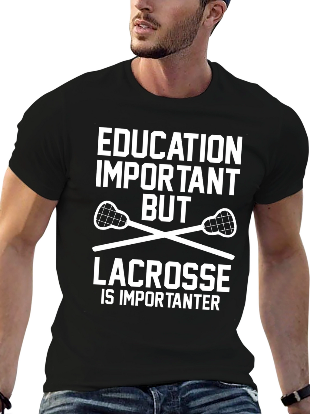 Education Important Lacrosse T-Shirt