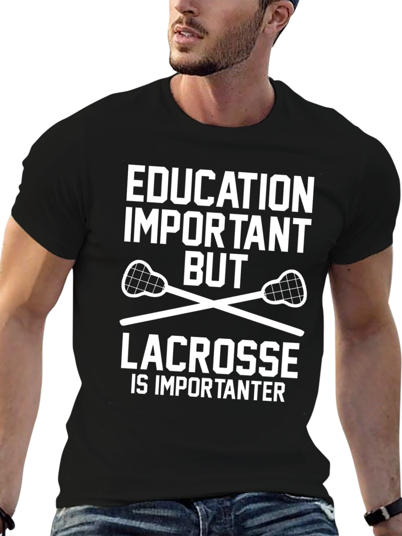Education Important Lacrosse T-Shirt