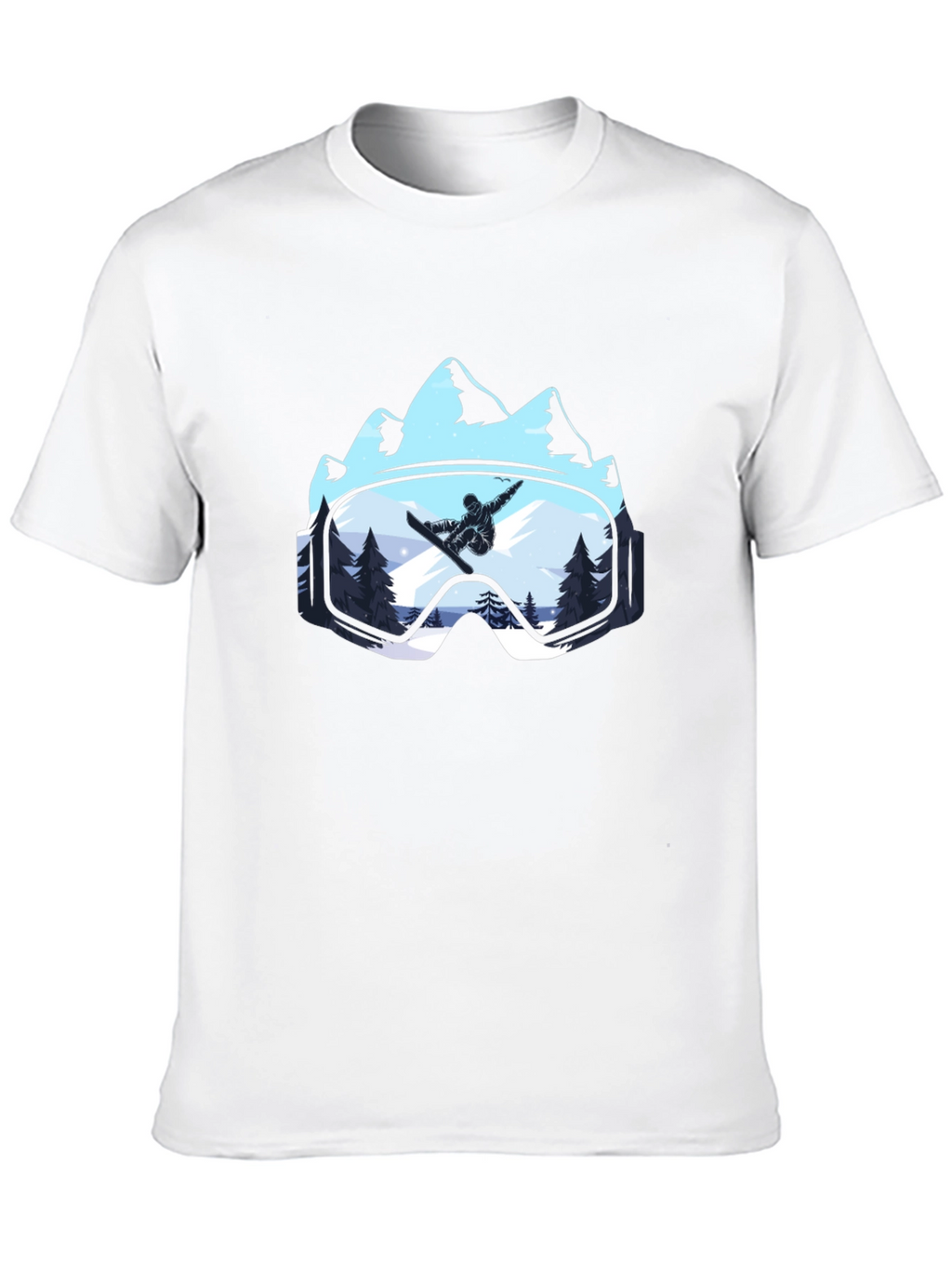 Snowboarder Mountain Goggles T-Shirt