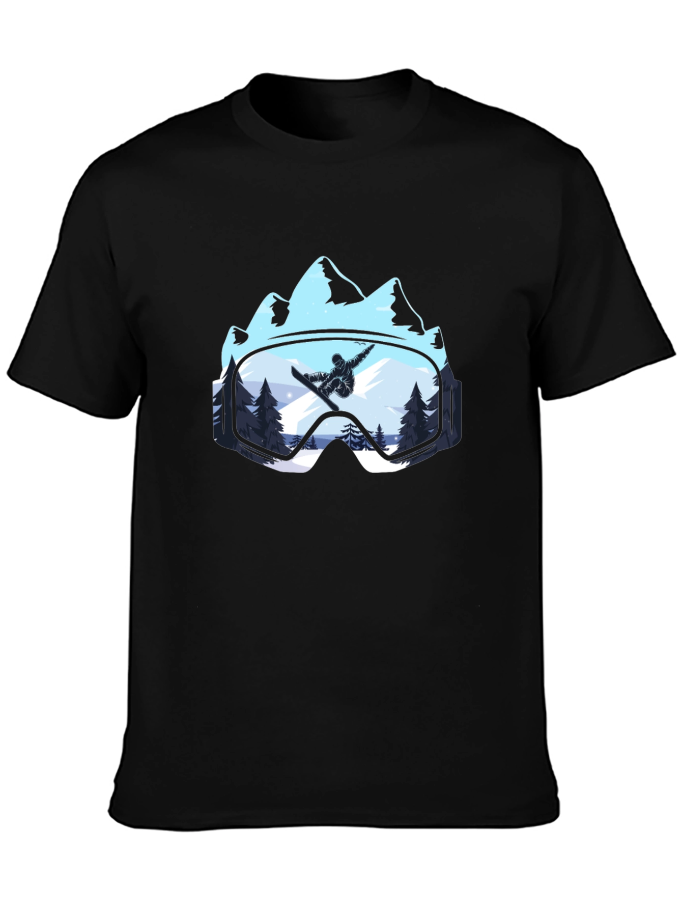 Snowboarder Mountain Goggles T-Shirt