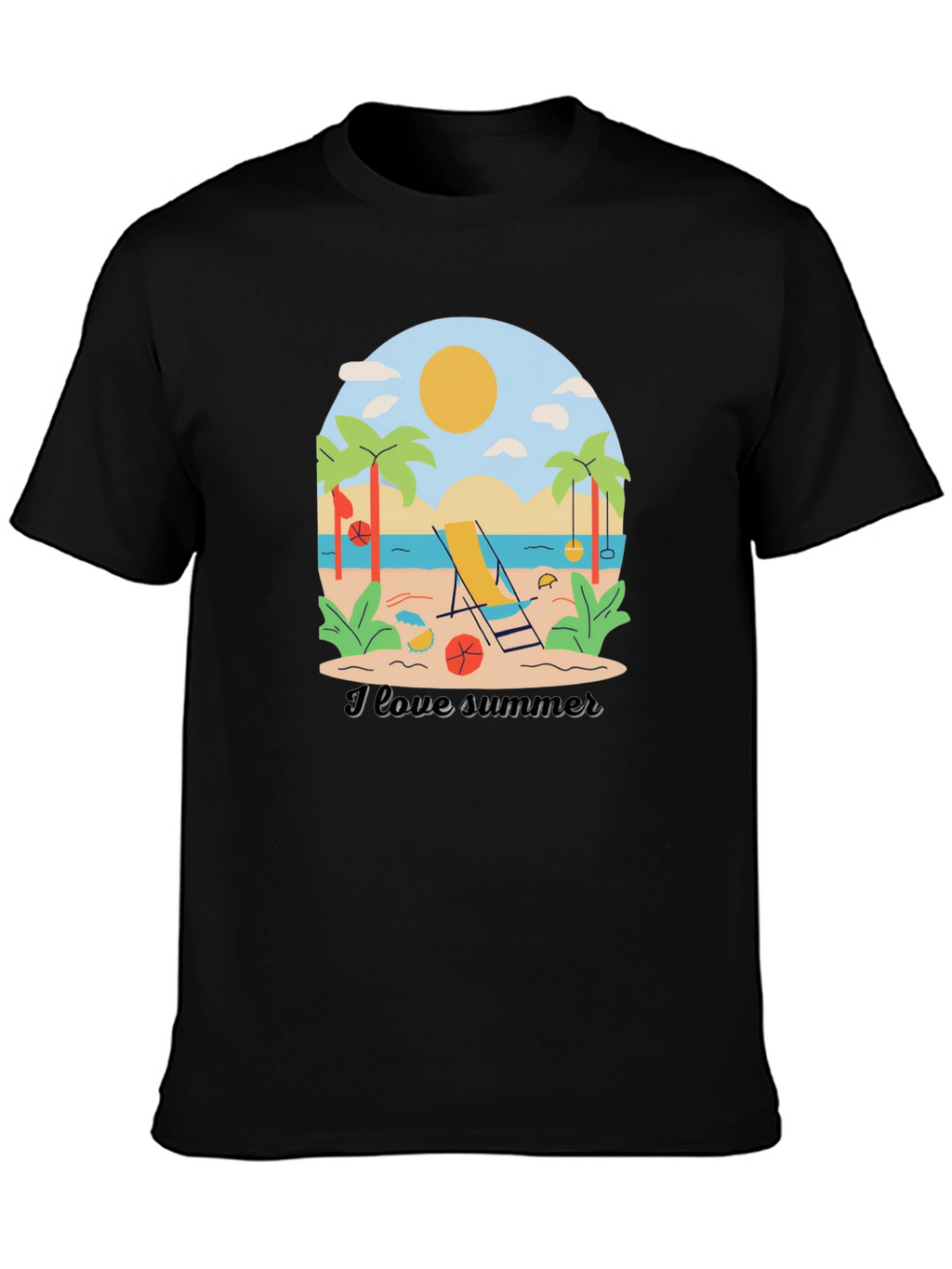 I Love Summer Graphic T-Shirt