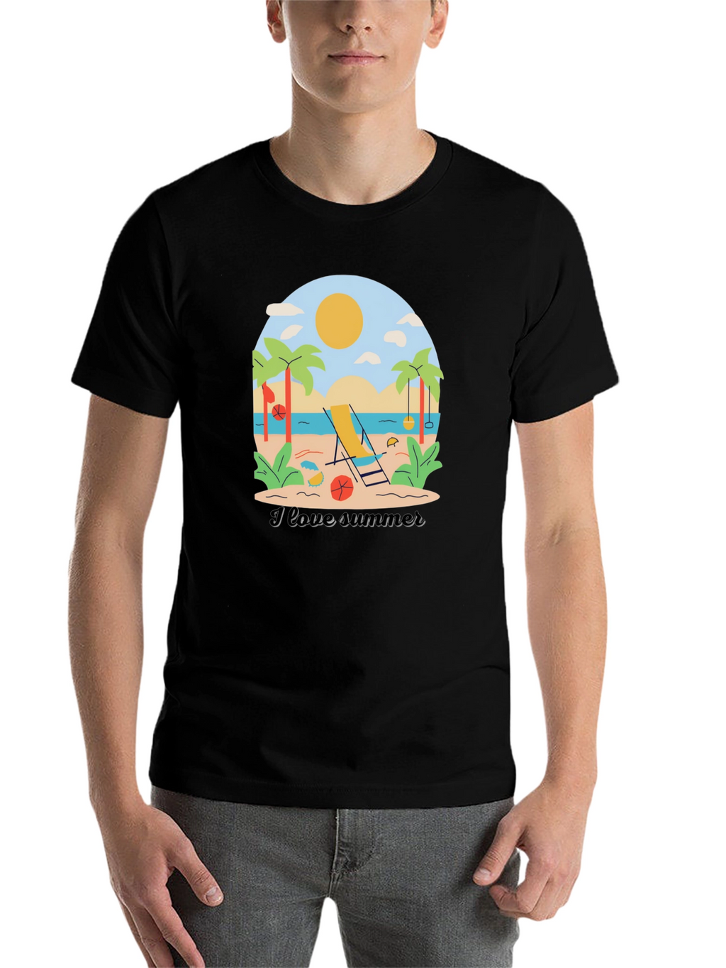 I Love Summer Graphic T-Shirt