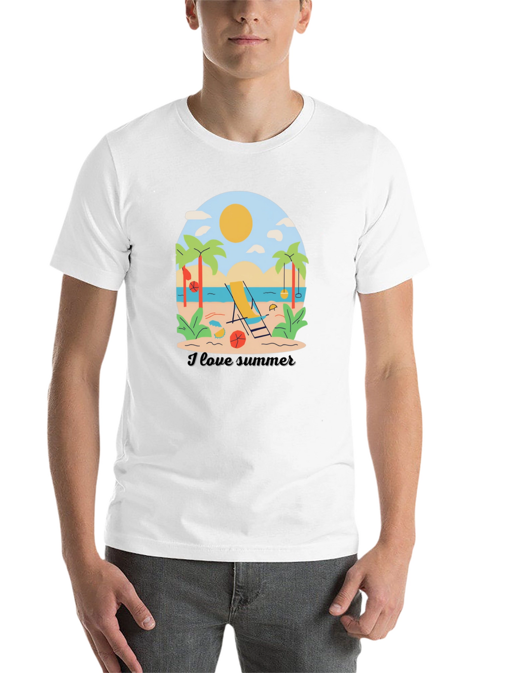 I Love Summer Graphic T-Shirt