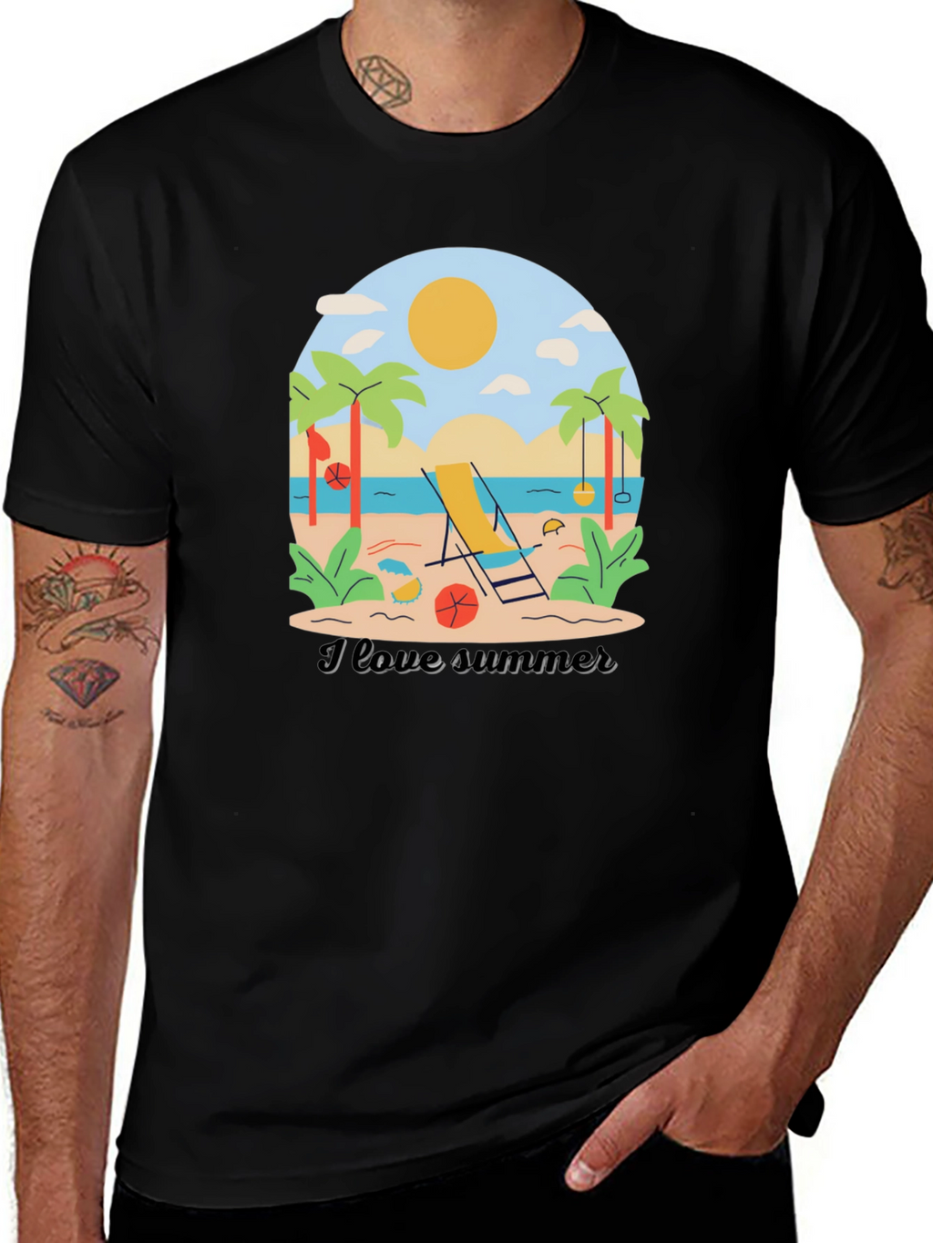 I Love Summer Graphic T-Shirt