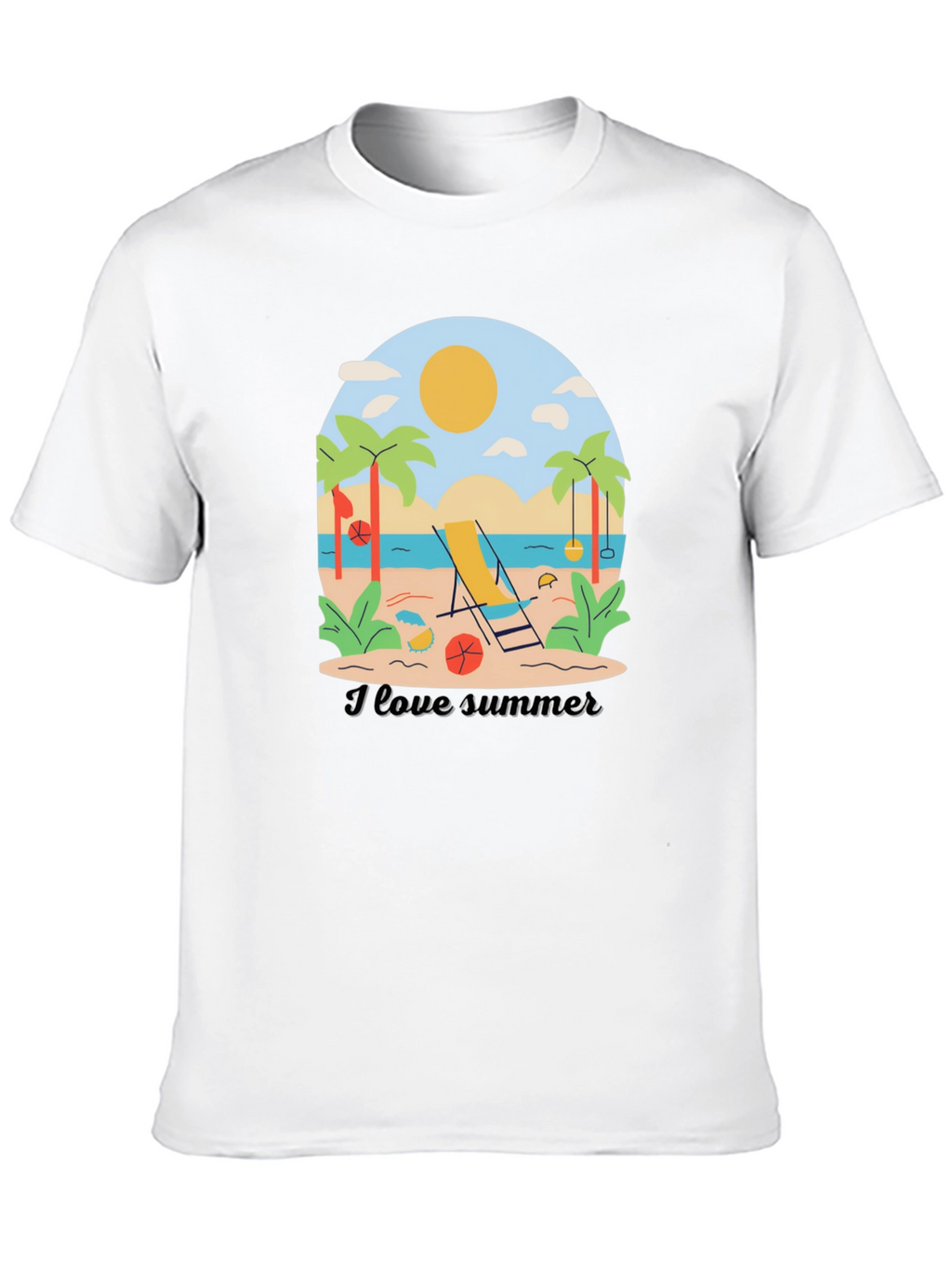 I Love Summer Graphic T-Shirt