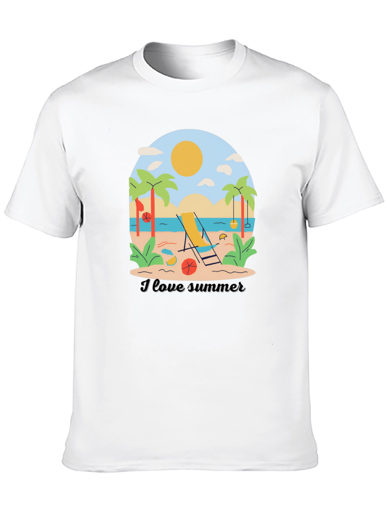 I Love Summer Graphic T-Shirt