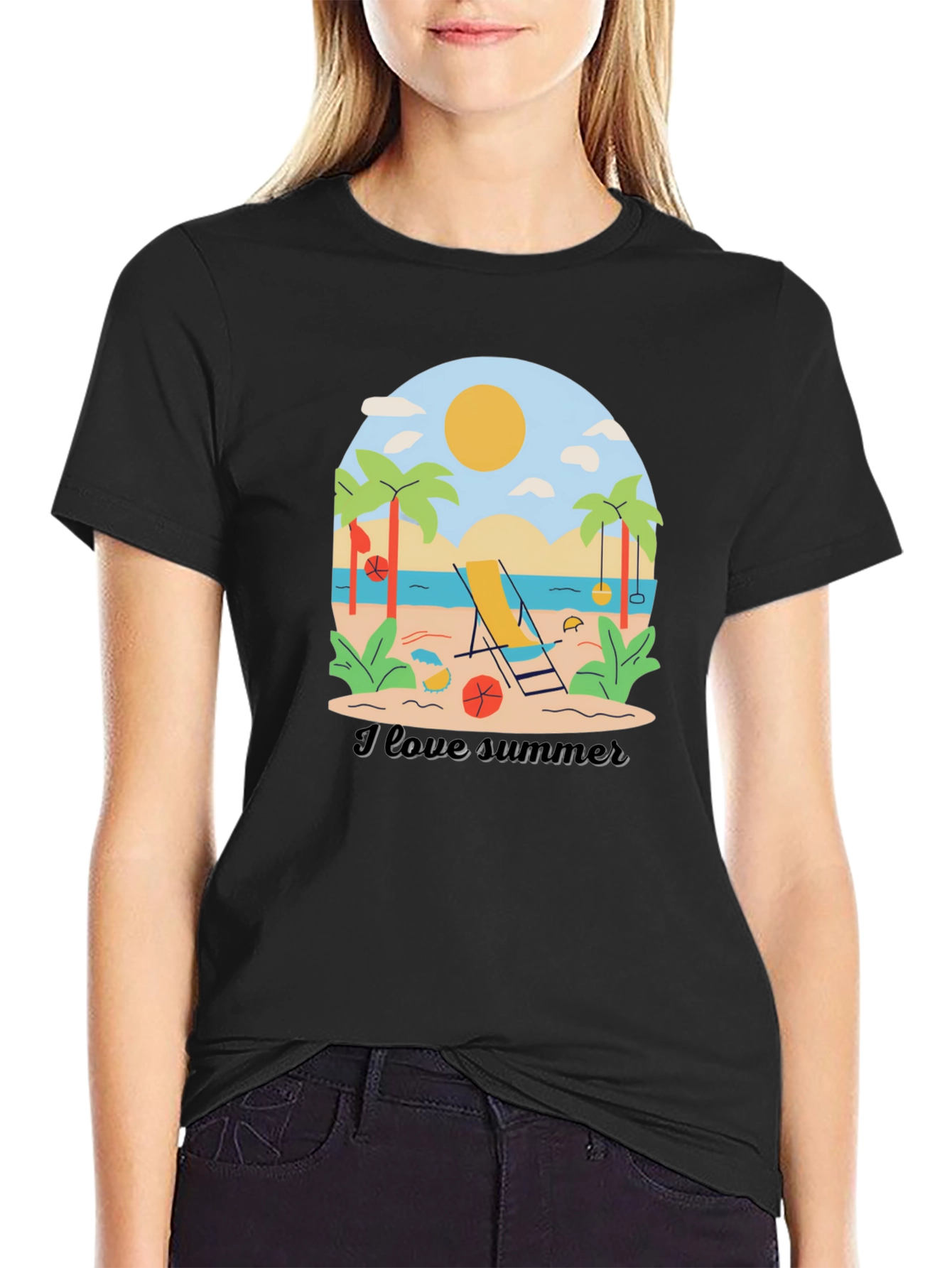 I Love Summer Graphic T-Shirt