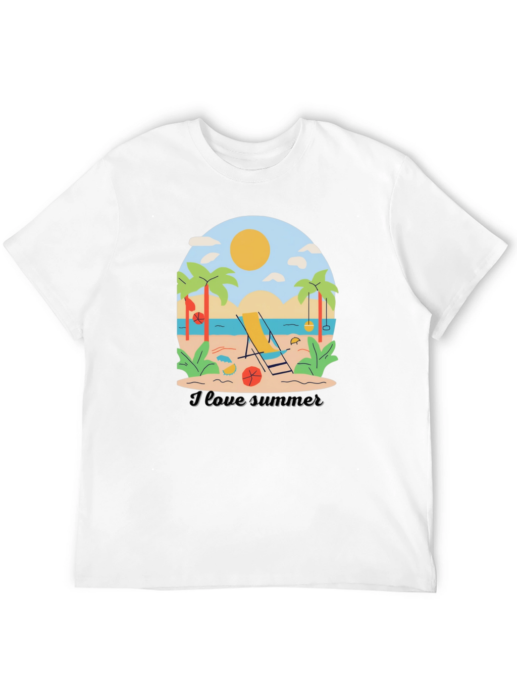 I Love Summer Graphic T-Shirt