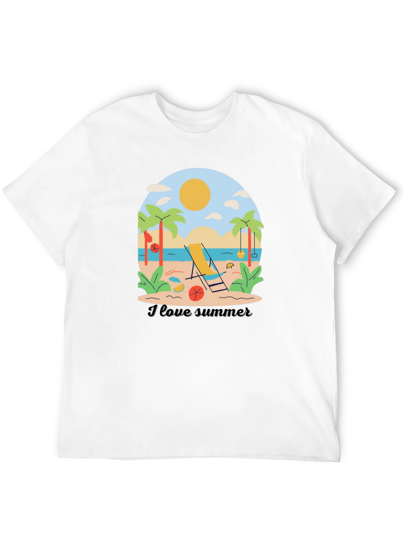I Love Summer Graphic T-Shirt