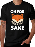 Oh For Fox Sake Funny Graphic T-Shirt