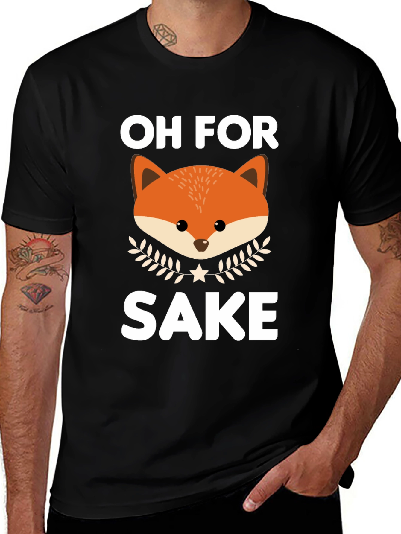 Oh For Fox Sake Funny Graphic T-Shirt