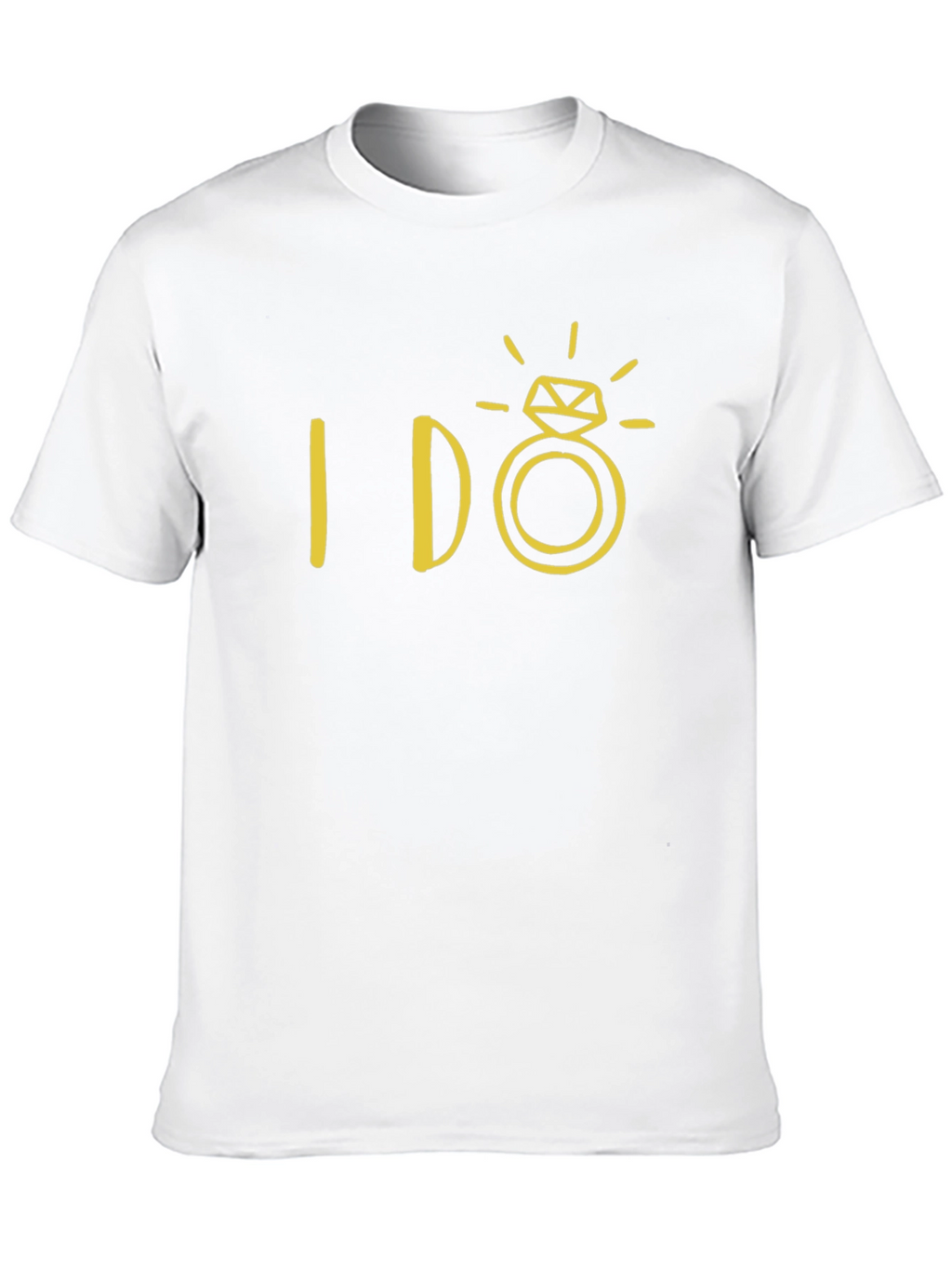 I DO Ring Graphic Tee - Mens Black T-Shirt