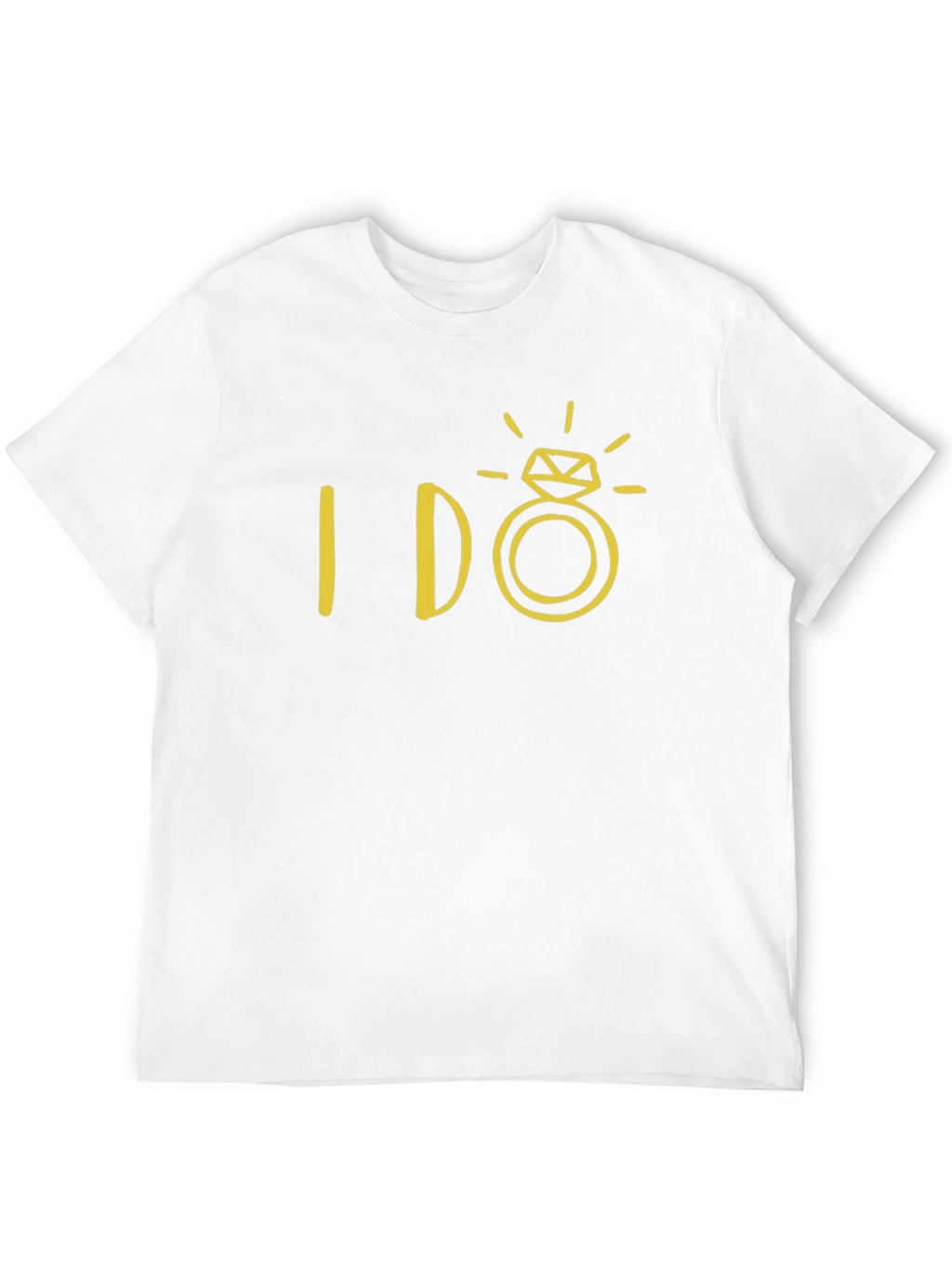 I DO Ring Graphic Tee - Mens Black T-Shirt