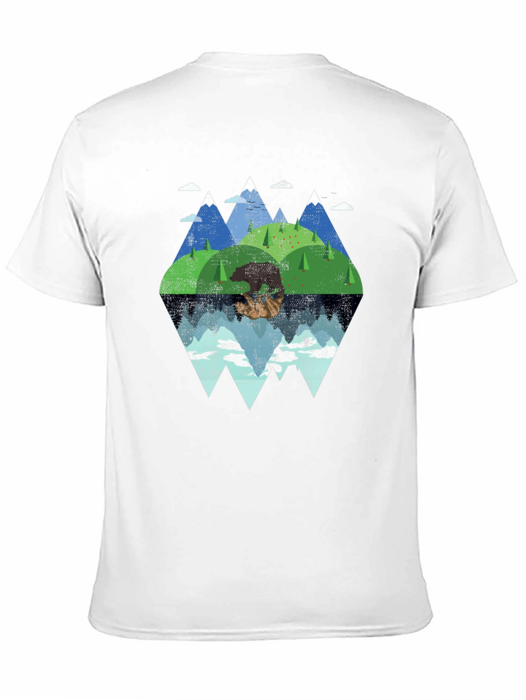 Mountain Bear Graphic Tee - Nature Lovers T-Shirt