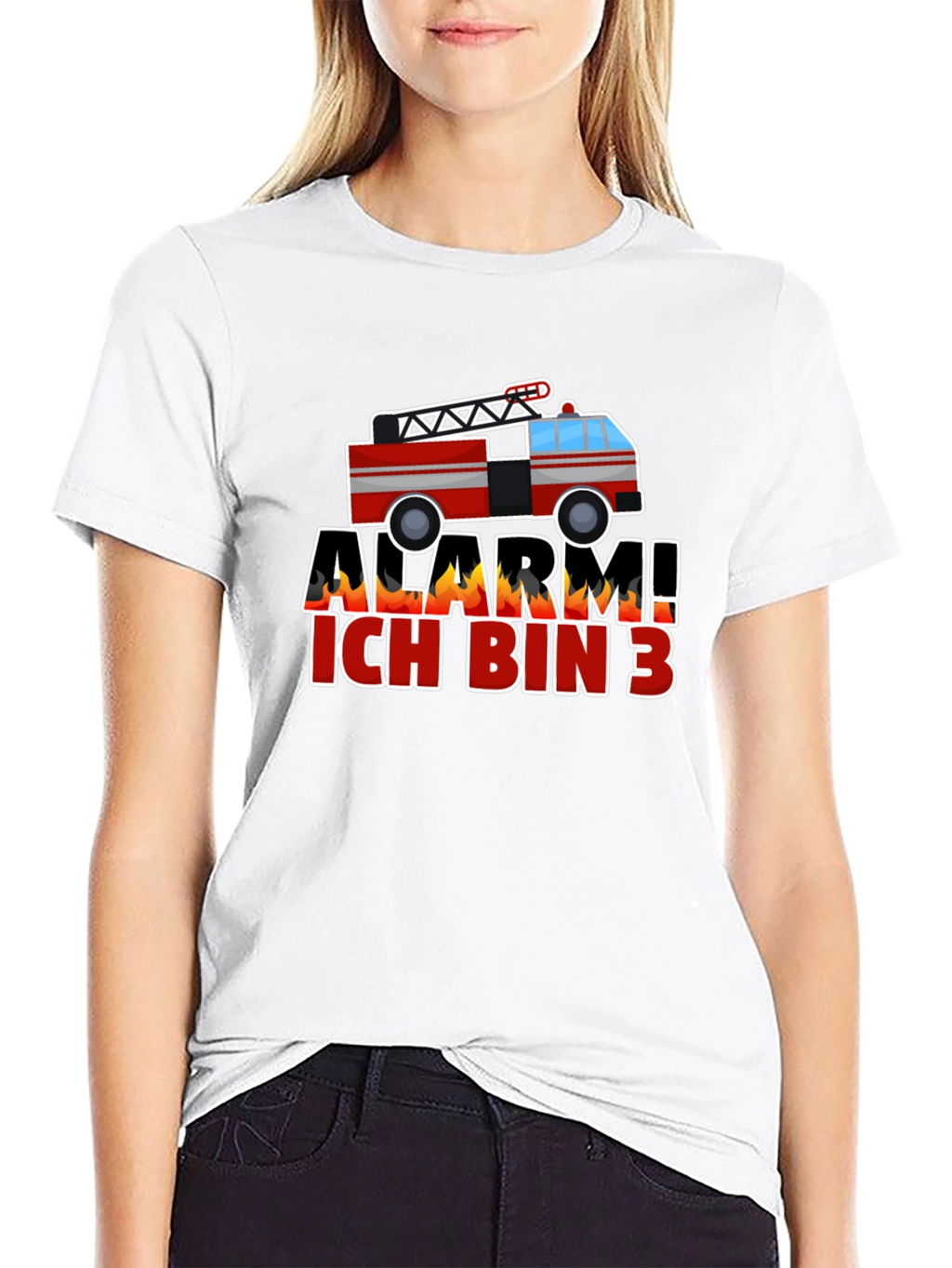 Alarm Ich Bin 3 Firetruck Kids T-Shirt