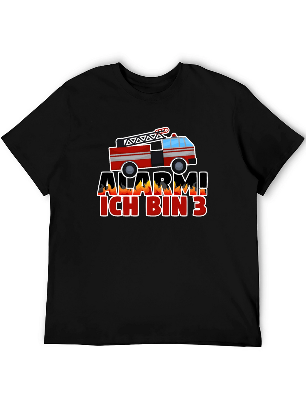 Alarm Ich Bin 3 Firetruck Kids T-Shirt