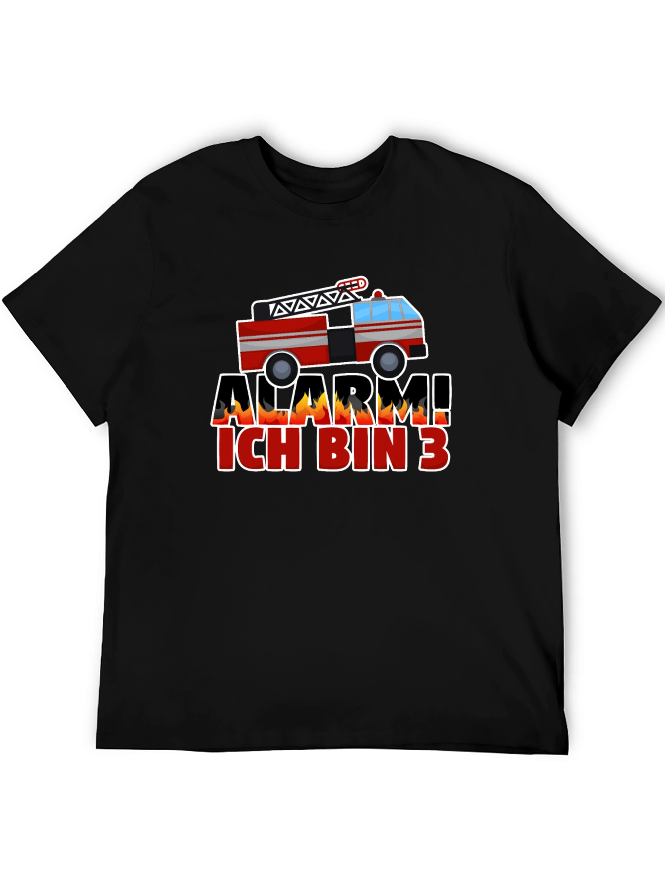 Alarm Ich Bin 3 Firetruck Kids T-Shirt