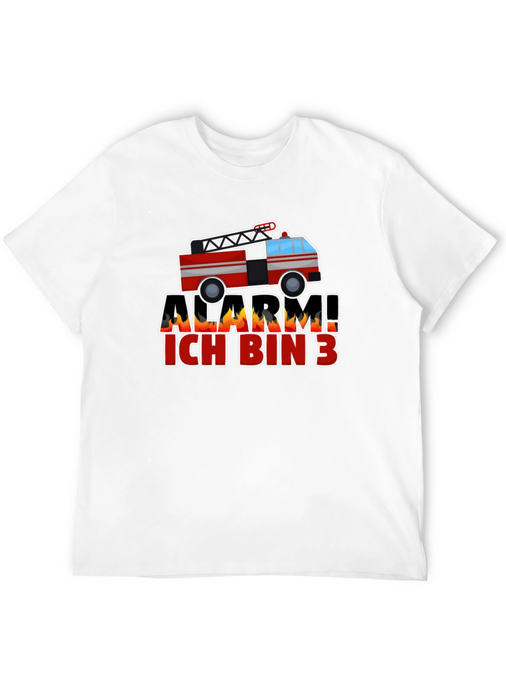 Alarm Ich Bin 3 Firetruck Kids T-Shirt